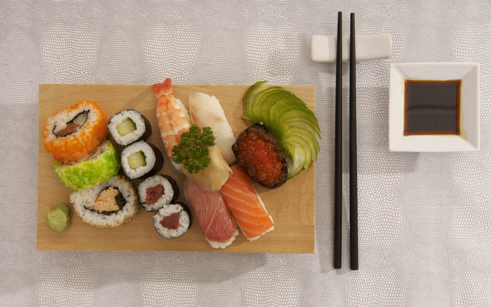 food, sticks, delicious, sushi, rolls, seafood, Japanese cuisine