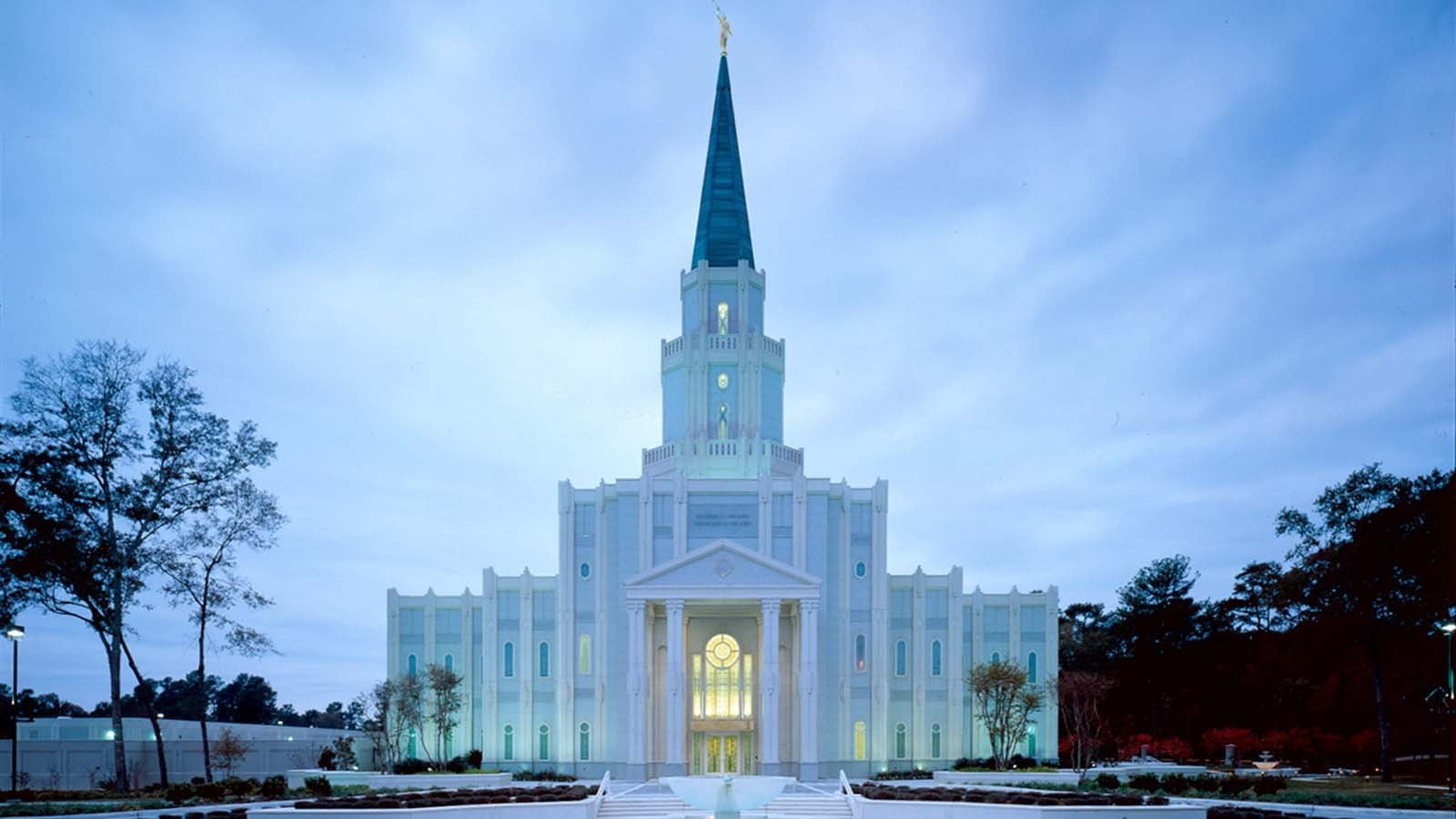 white concrete building, Mormon, temple, The Church of Jesus Christ of Latter-day Saints