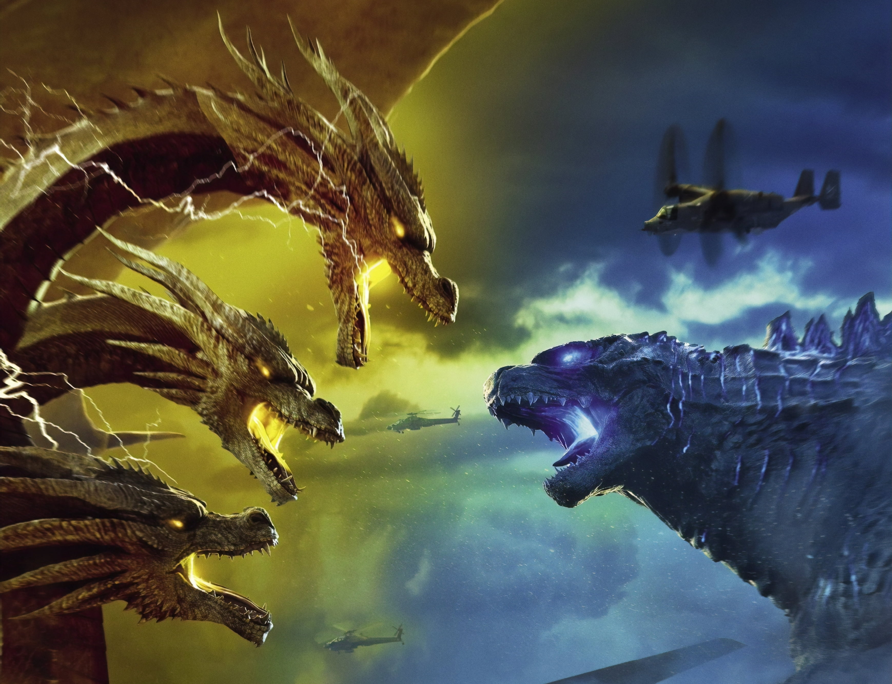 HD wallpaper: Movie, Ghidorah, the Three-Headed Monster, King Ghidorah |  Wallpaper Flare