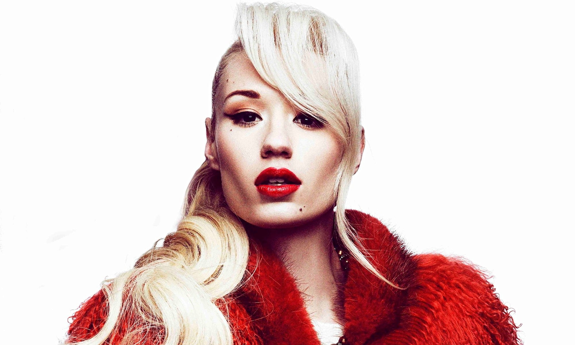 Free Download Hd Wallpaper Iggy Azalea Swaggy Hip Hop Rap Lipstick Blonde Long Hair 