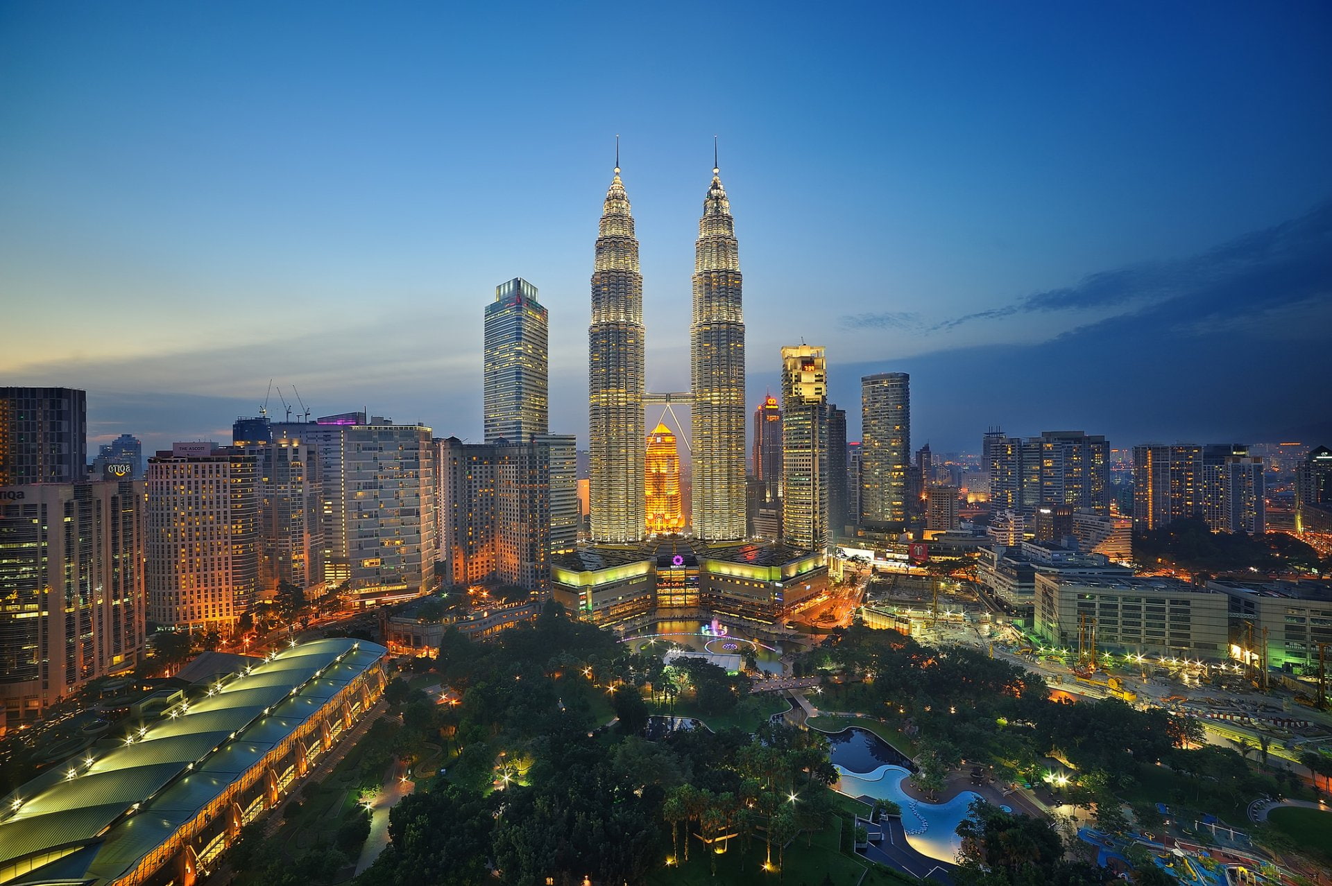 Cities, Kuala Lumpur, Building, City, Malaysia, Night, Skyscraper
