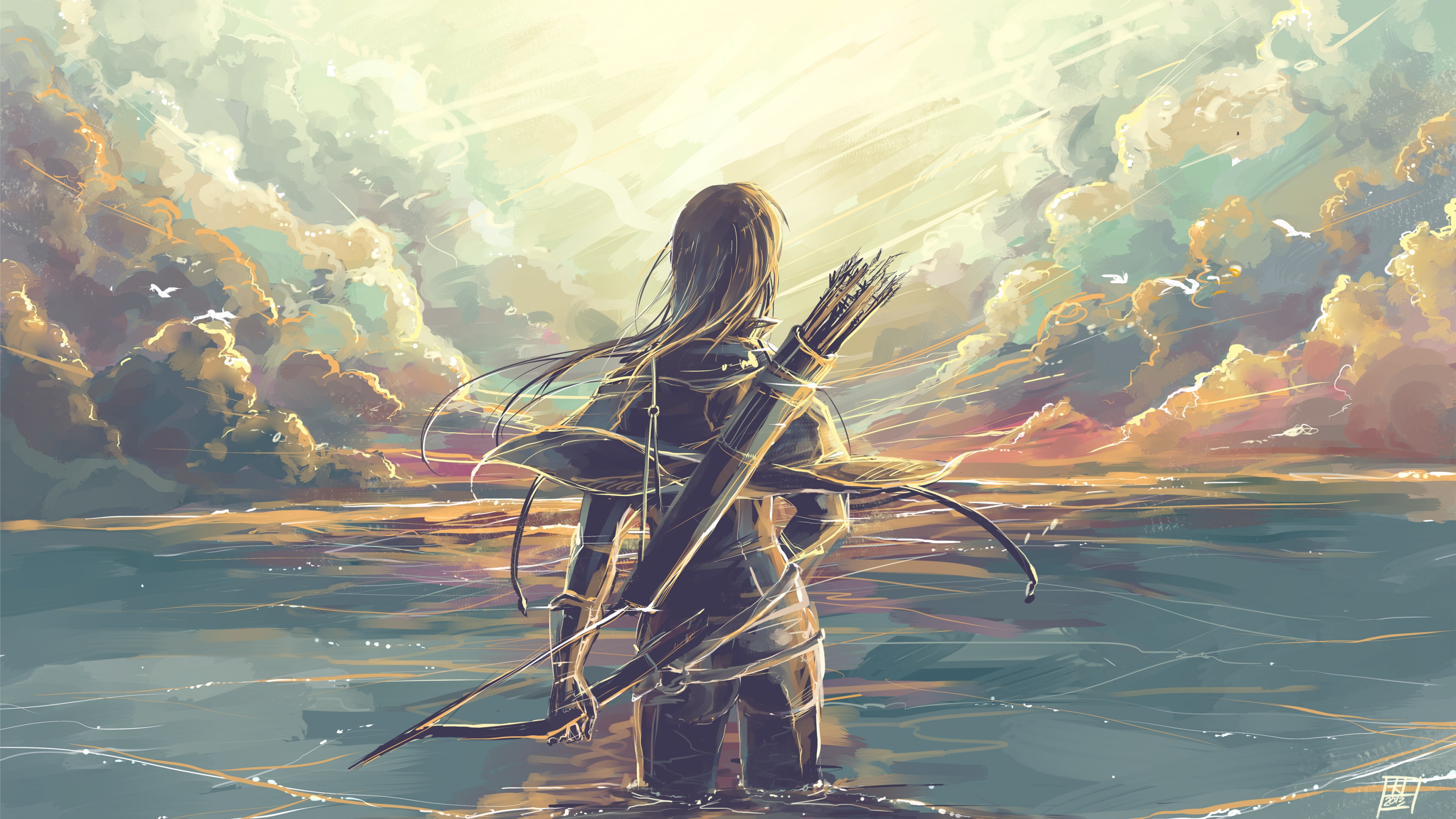 artwork, clouds