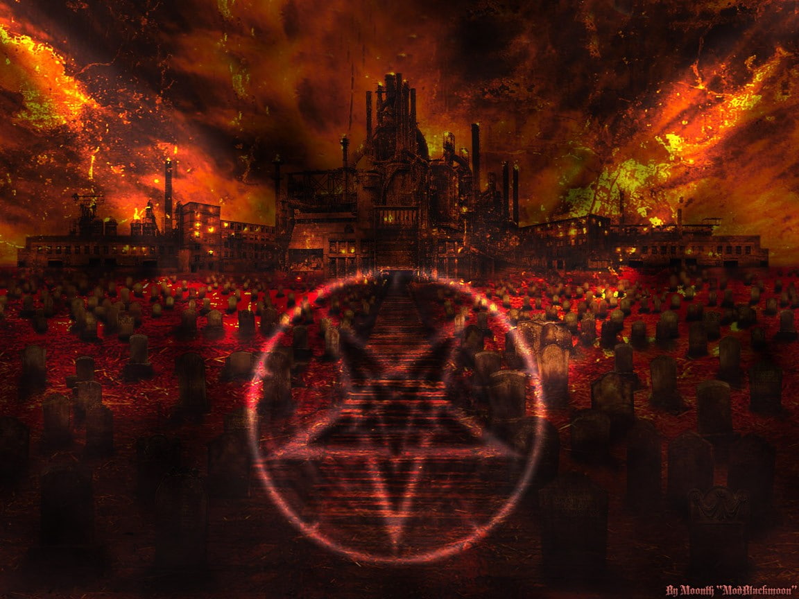 devils, fire, pentagram, Satanic