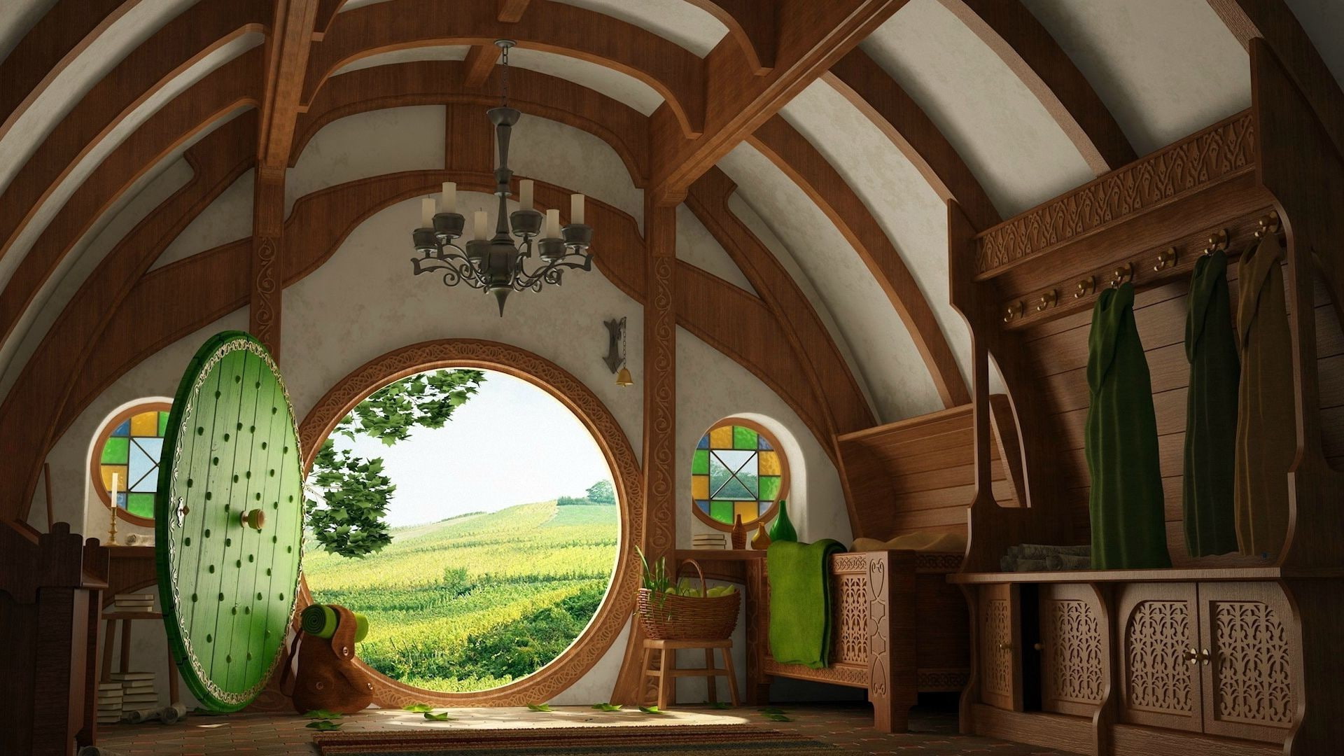 Bag End, The Lord Of The Rings, architecture, built structure