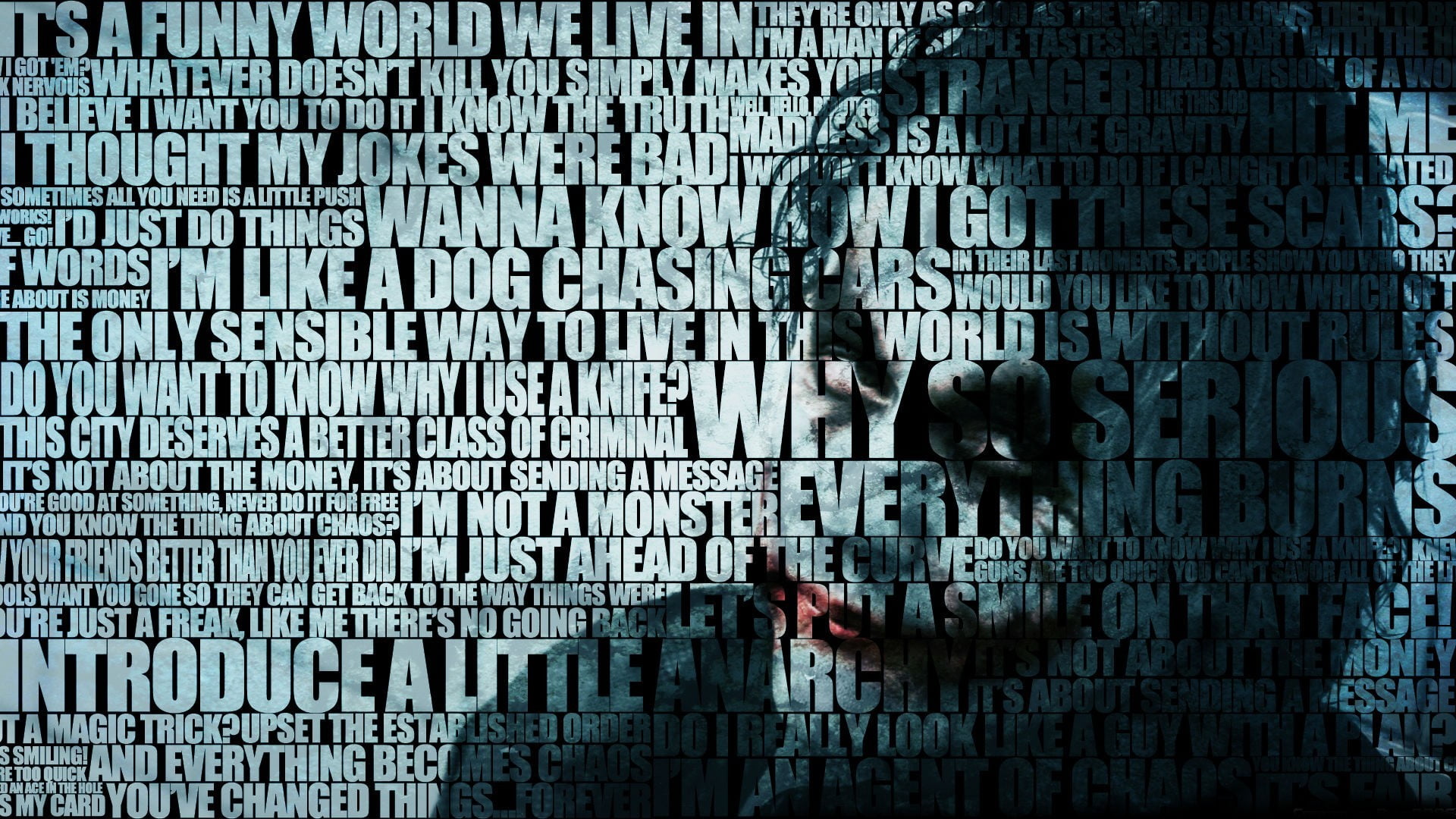 Batman Joker poster, The Dark Knight, Heath Ledger, movies, quote