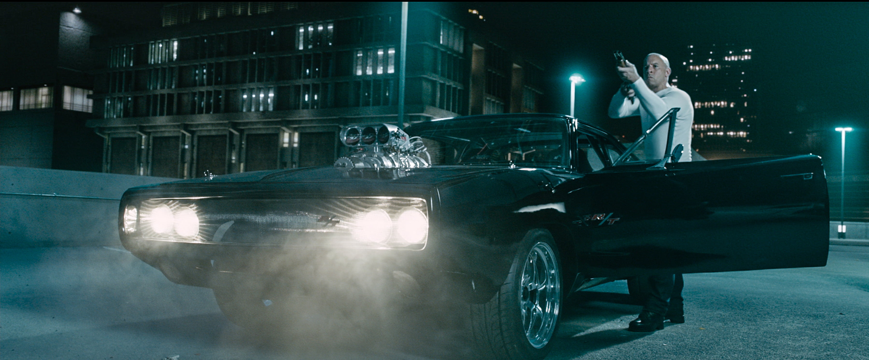 black vehicle, man, actor, VIN Diesel, Dominic Toretto, Fast and furious 7