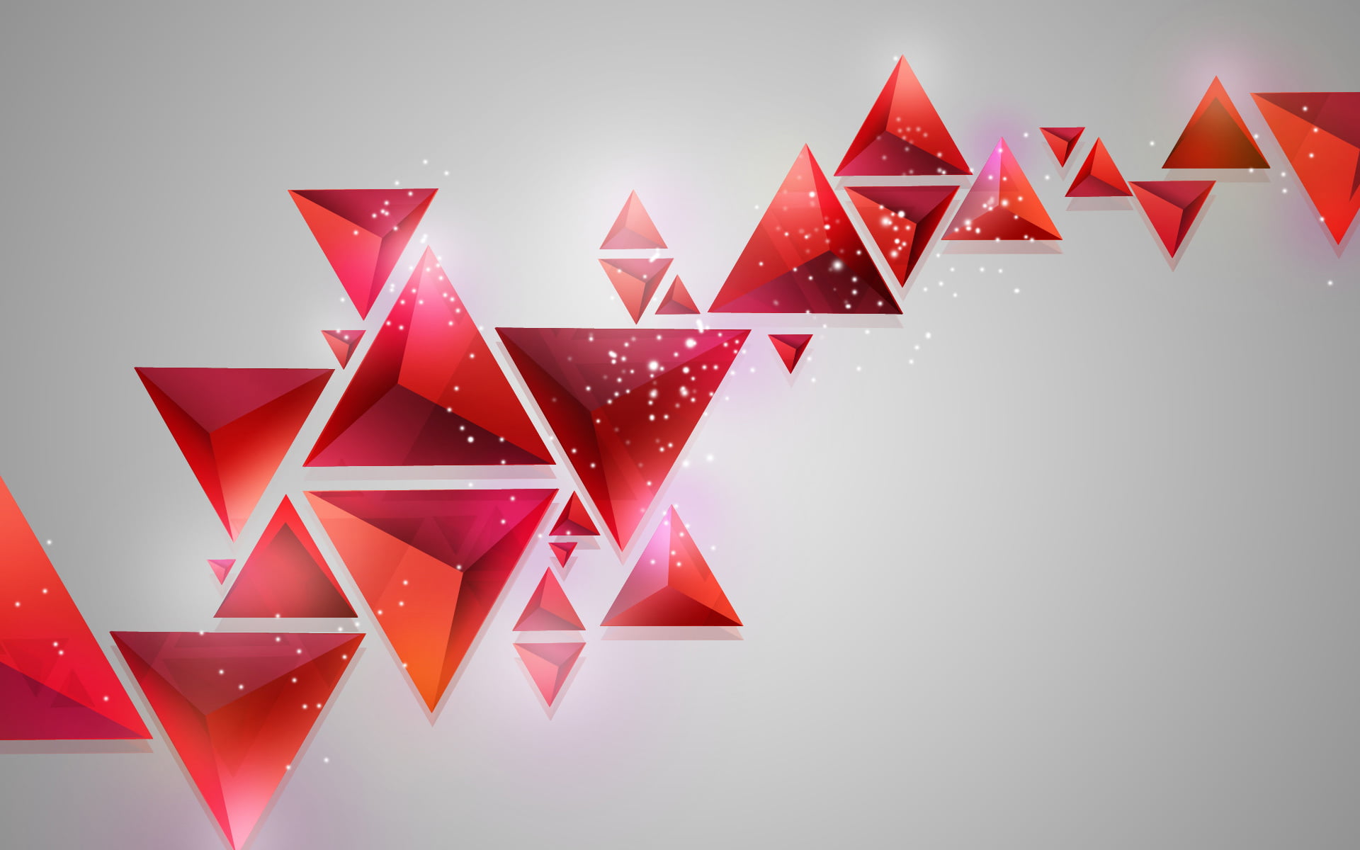 triangular red abstract digital wallpaper, background, triangles