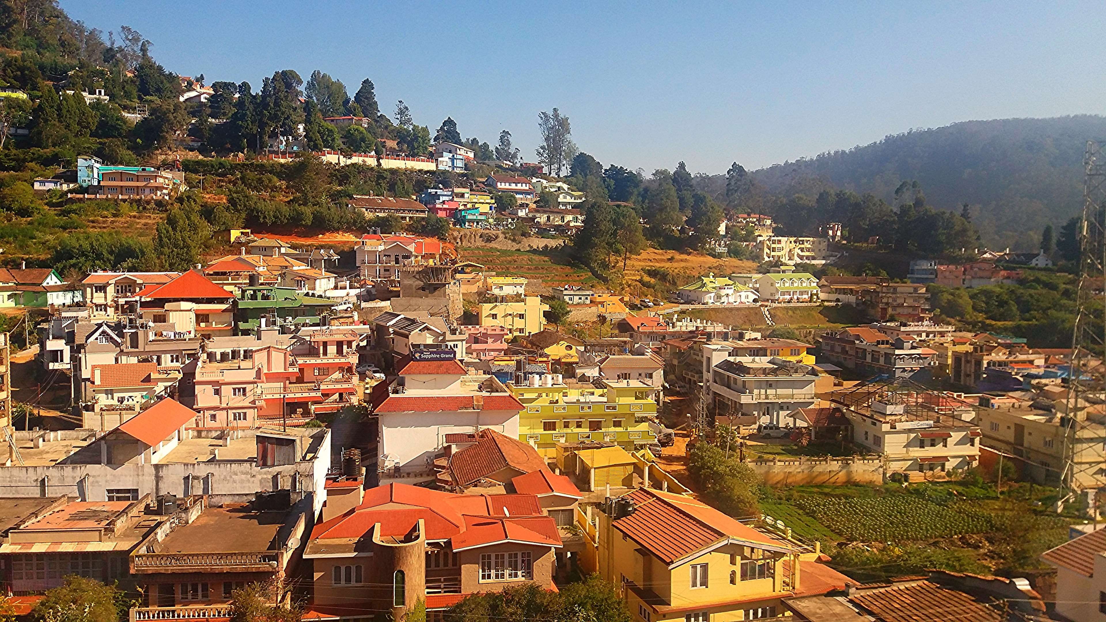 colorful houses, hill station, hilly, mountain houses, mountain village