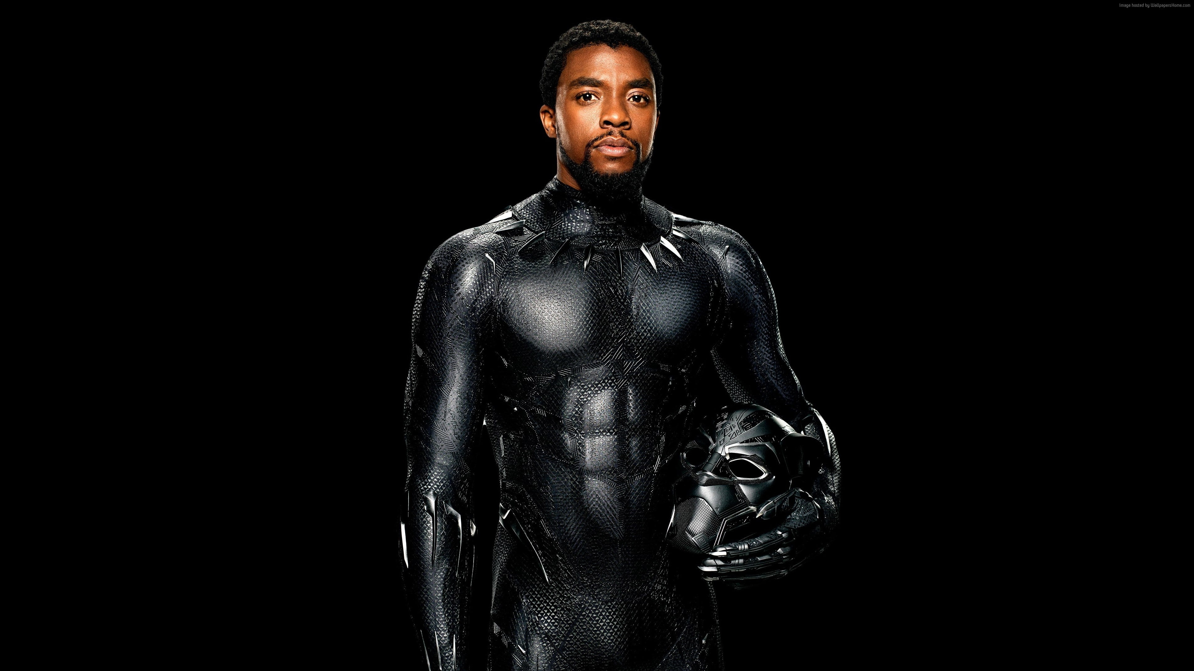 Chadwick Boseman, Black Panther, 4k