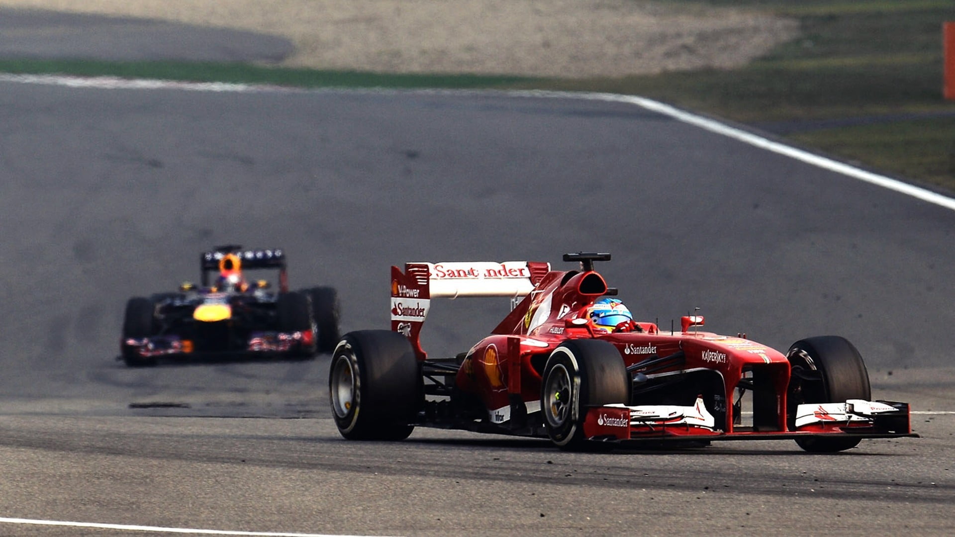 red racing car, Fernando Alonso, Ferrari, Formula 1, Scuderia Ferrari