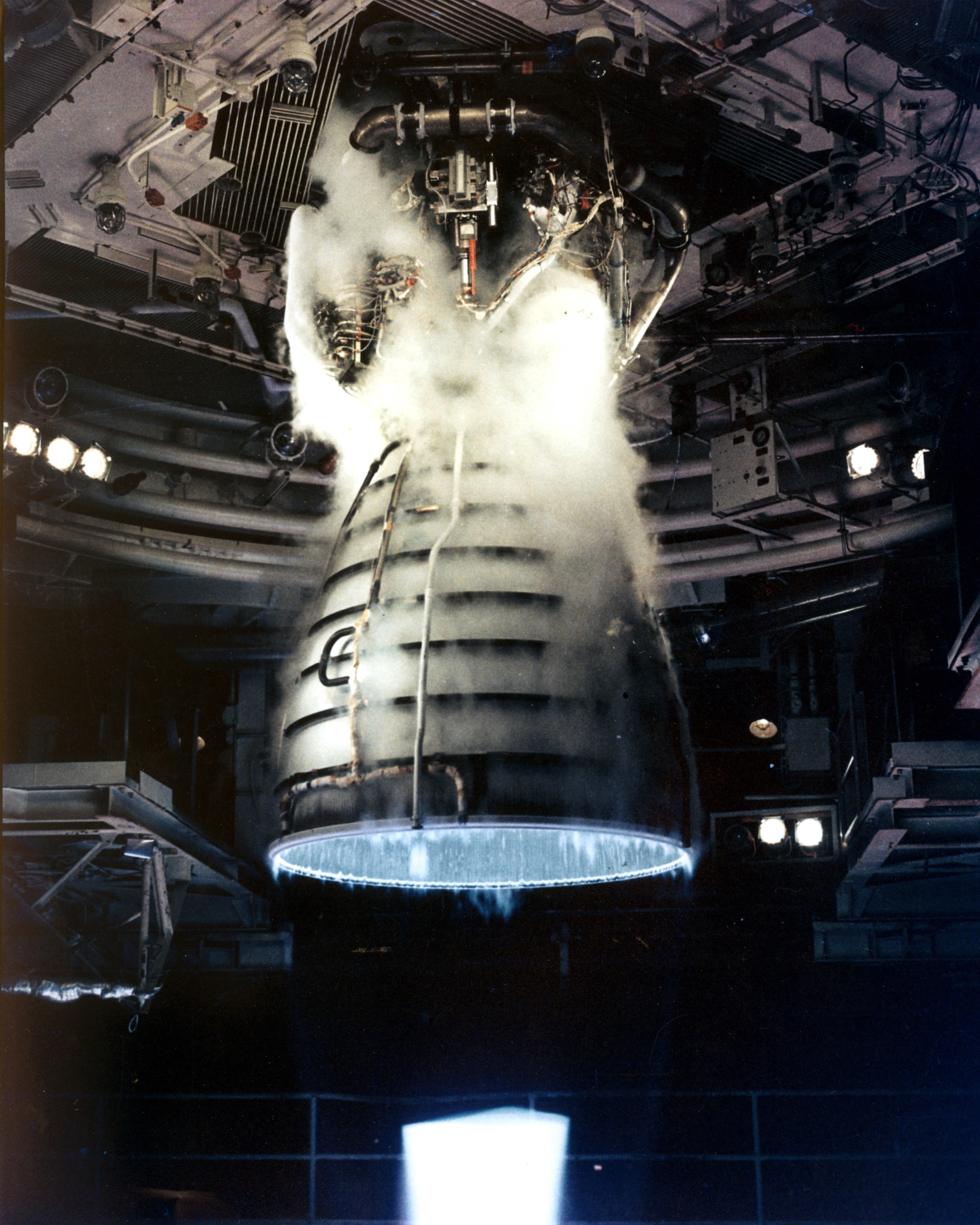engine, rocket, thuster, indoors, architecture, built structure