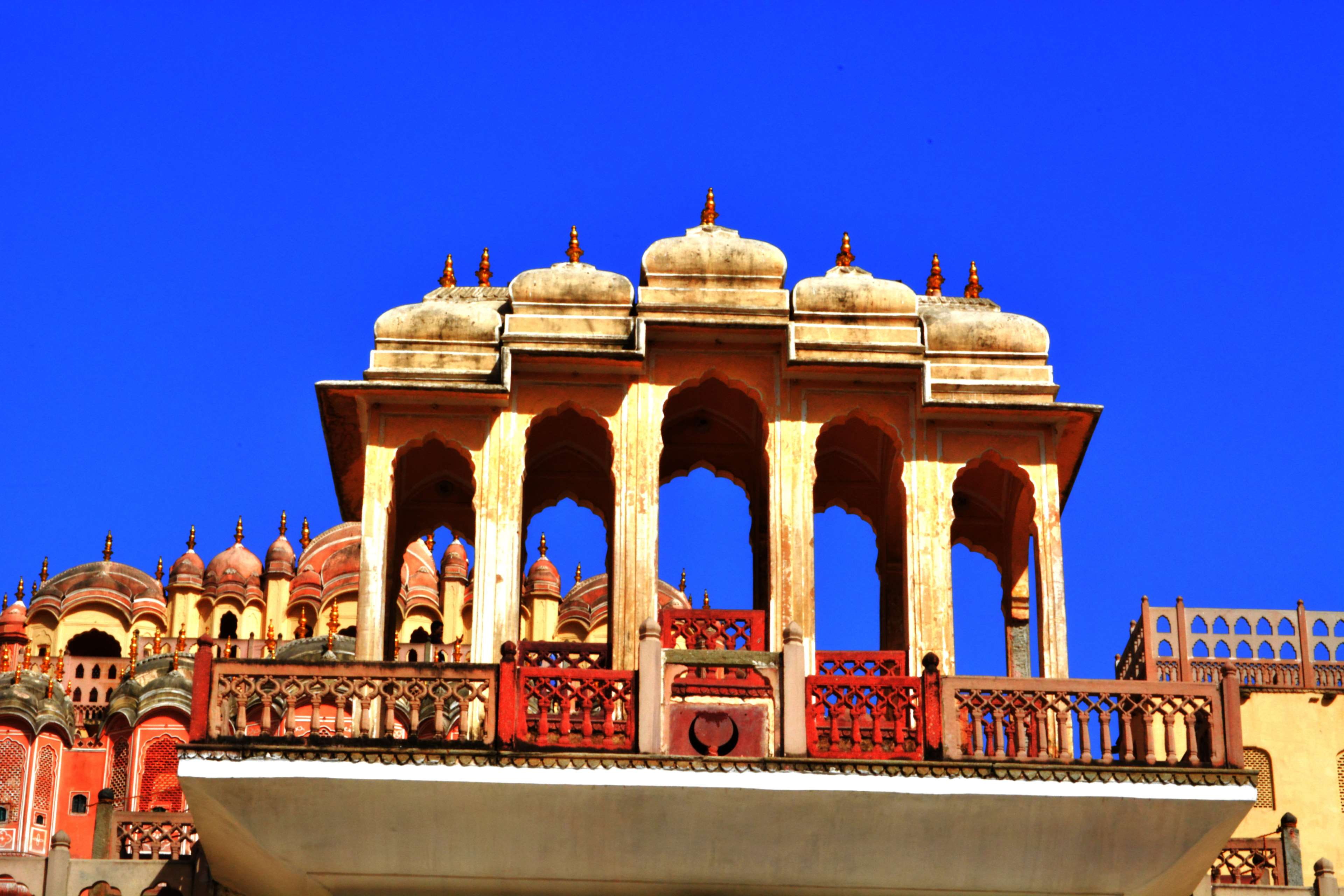 blue sky, hawa mahal, incredible india, jaipur, pink city, pink city jaipur