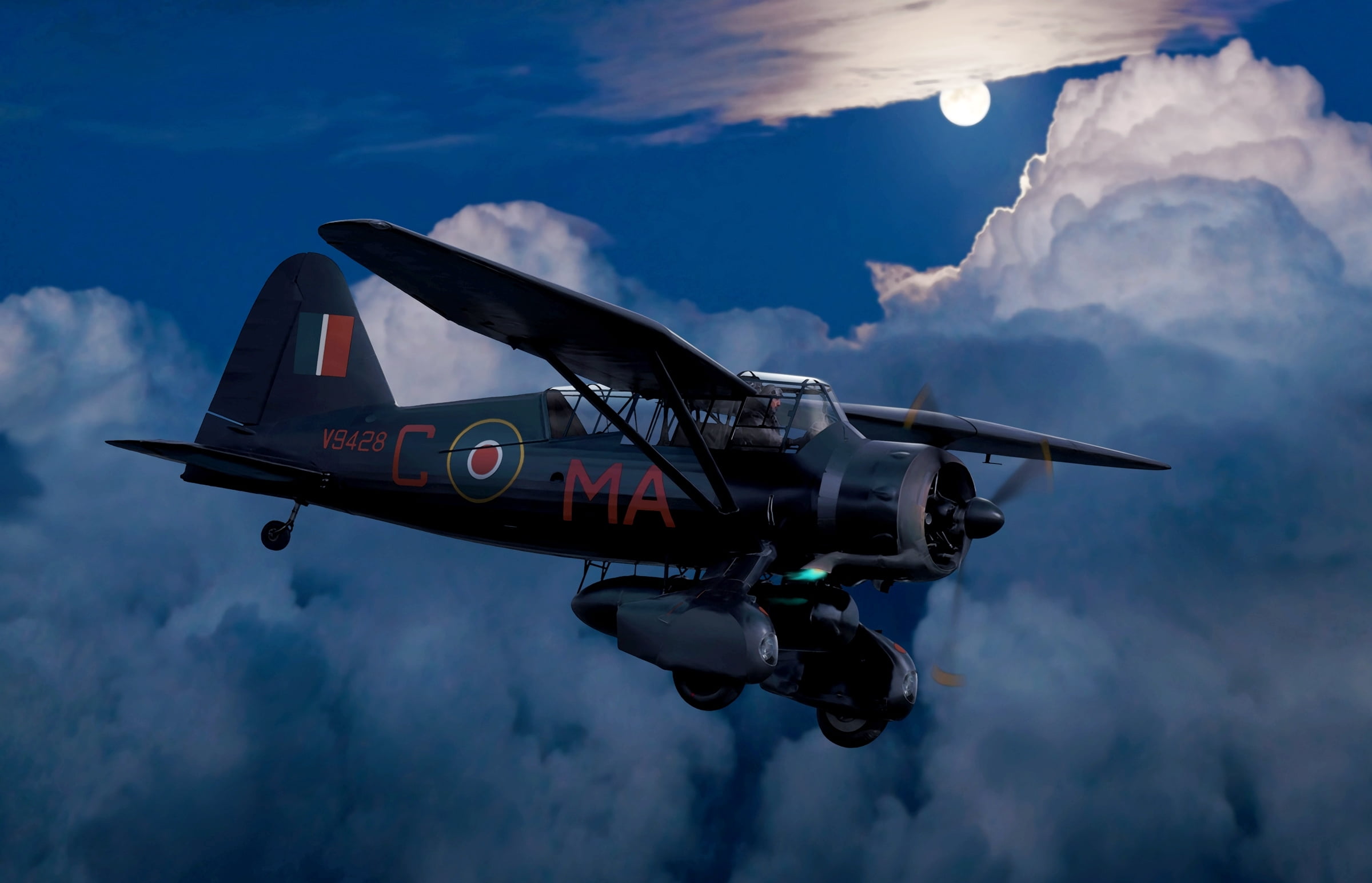 World War II, military aircraft, airplane, Nightfighter
