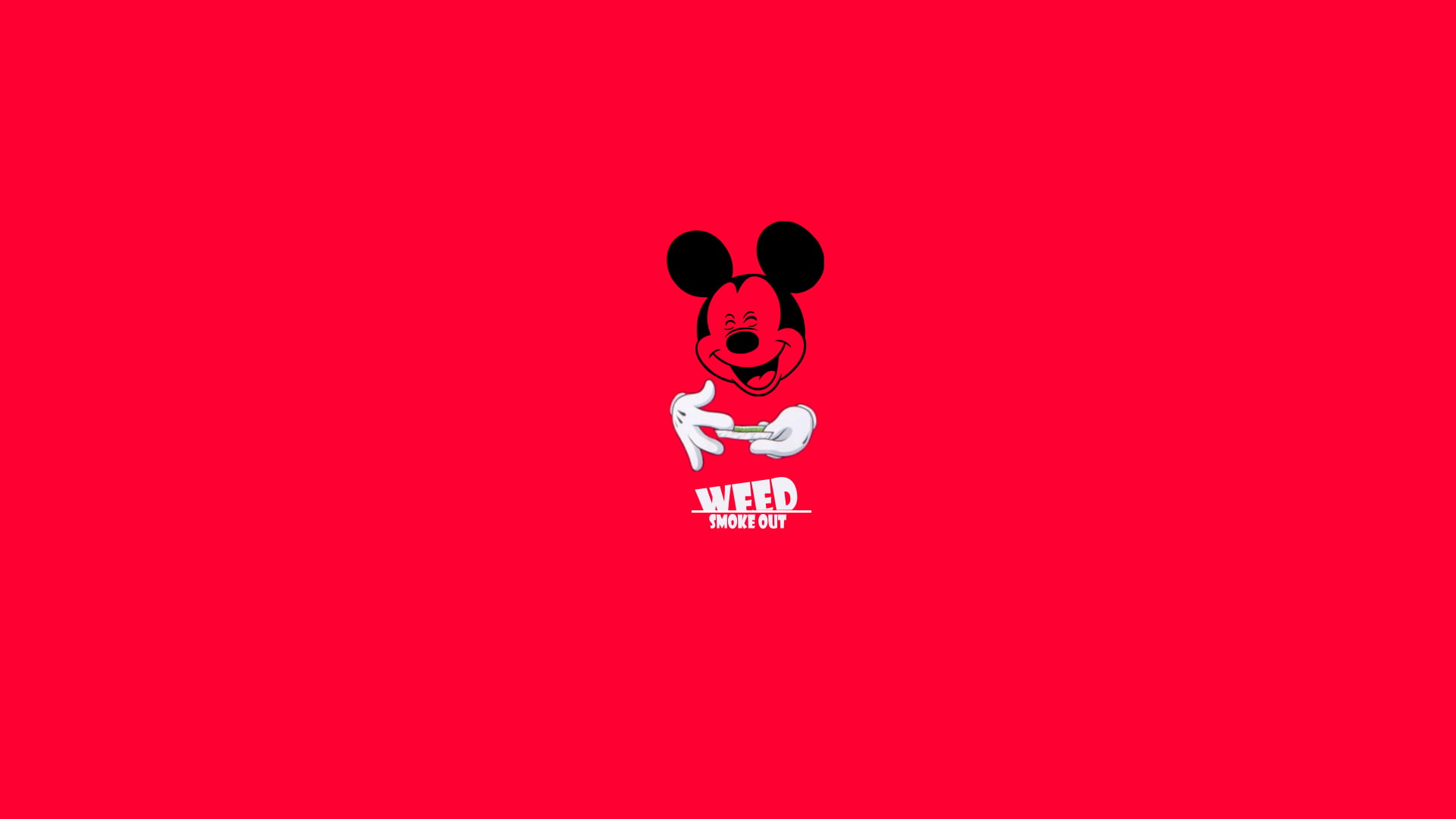 Mickey Mouse illustration, Smoke, Swag, Kanabis, Weed, symbol