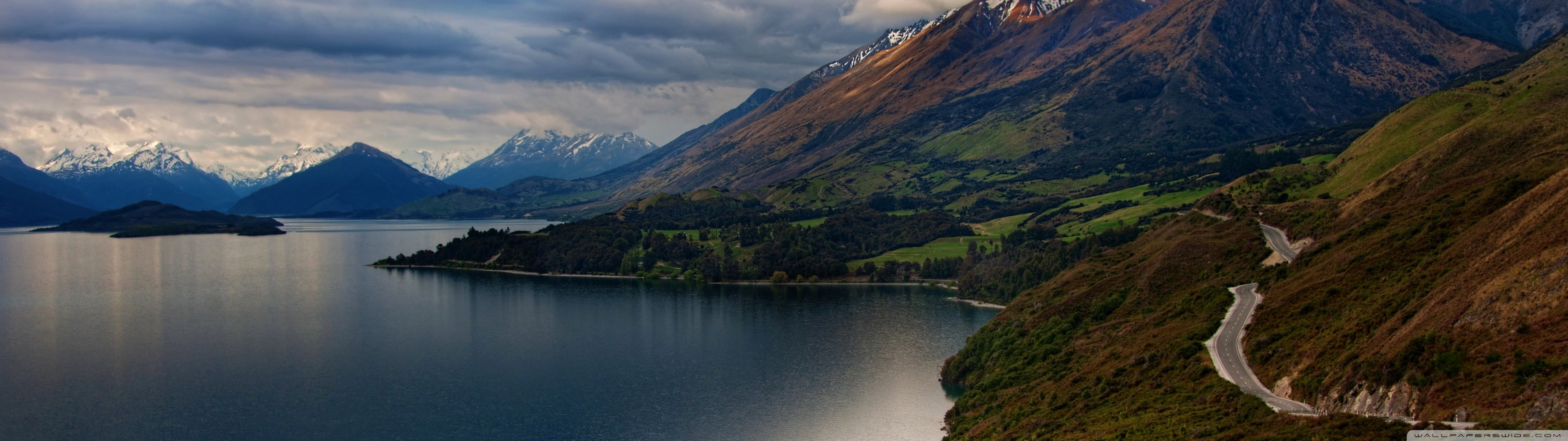 body of water near mountain, New Zealand, mountains, nature, landscape