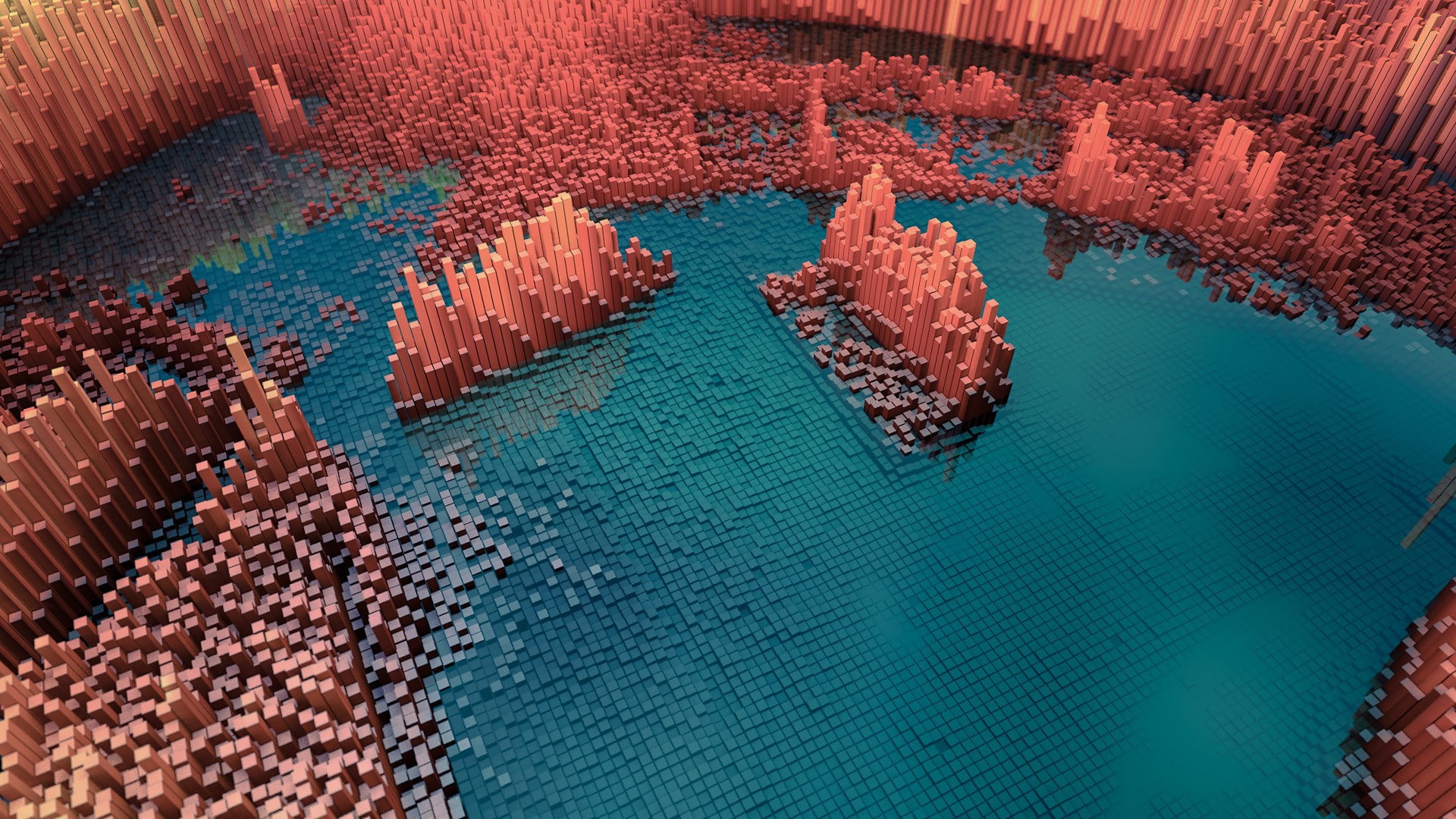 3D, abstract