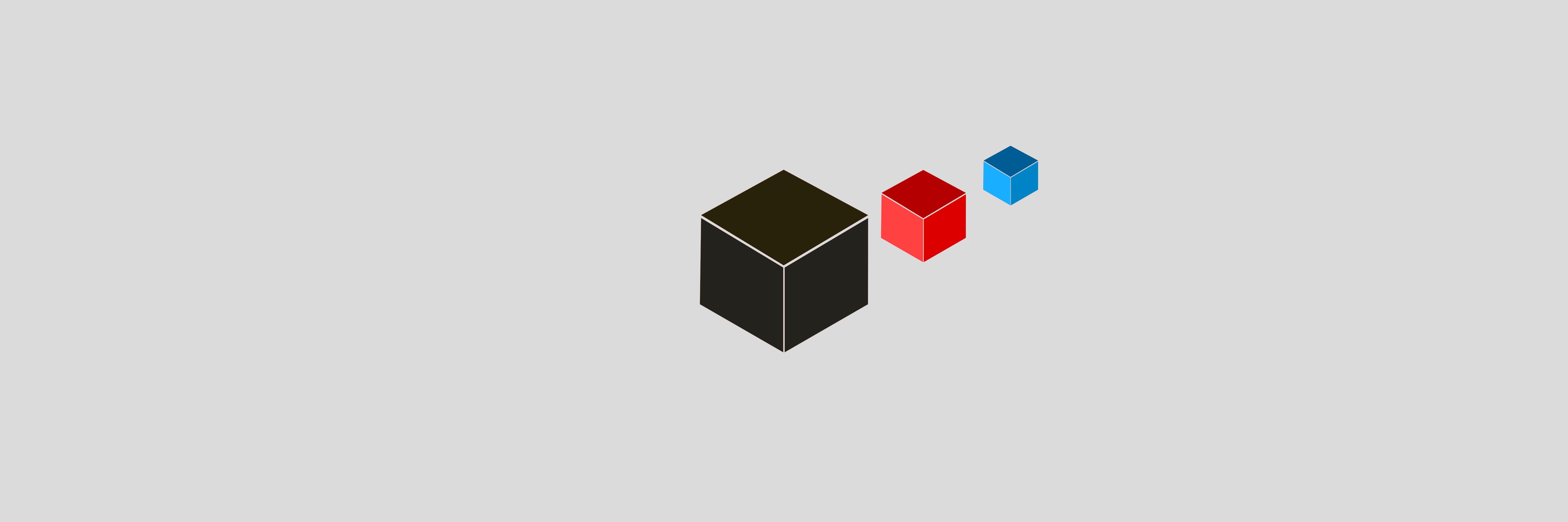 black, cube, gray, minimalism, red