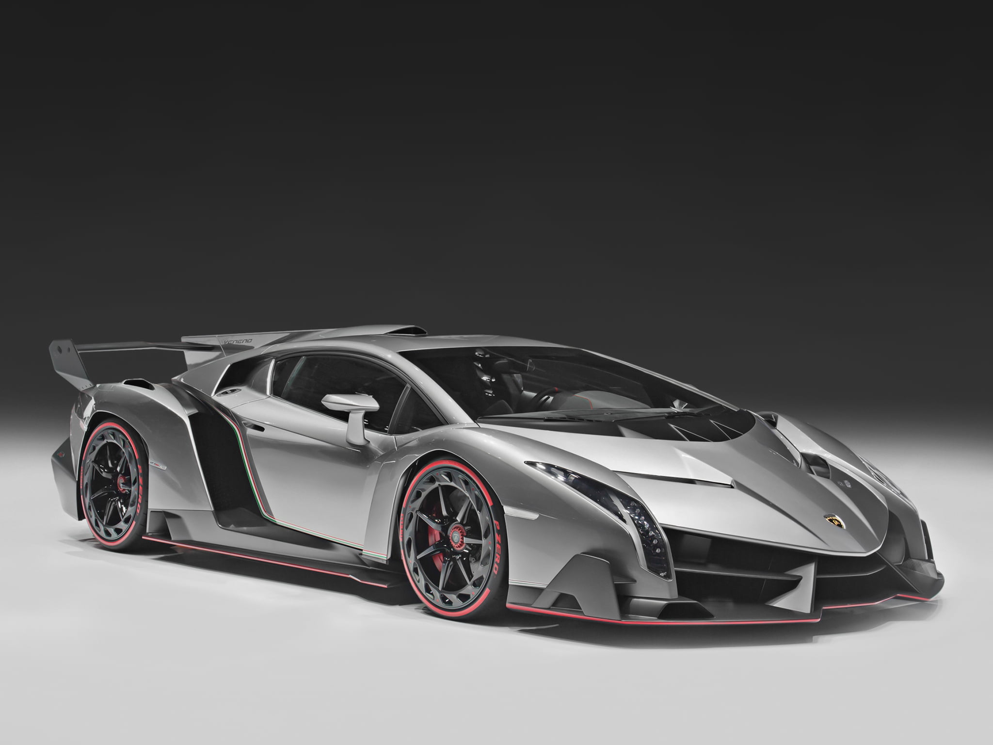 black and gray luxury coupe, Lamborghini, car, supercar, Veneno