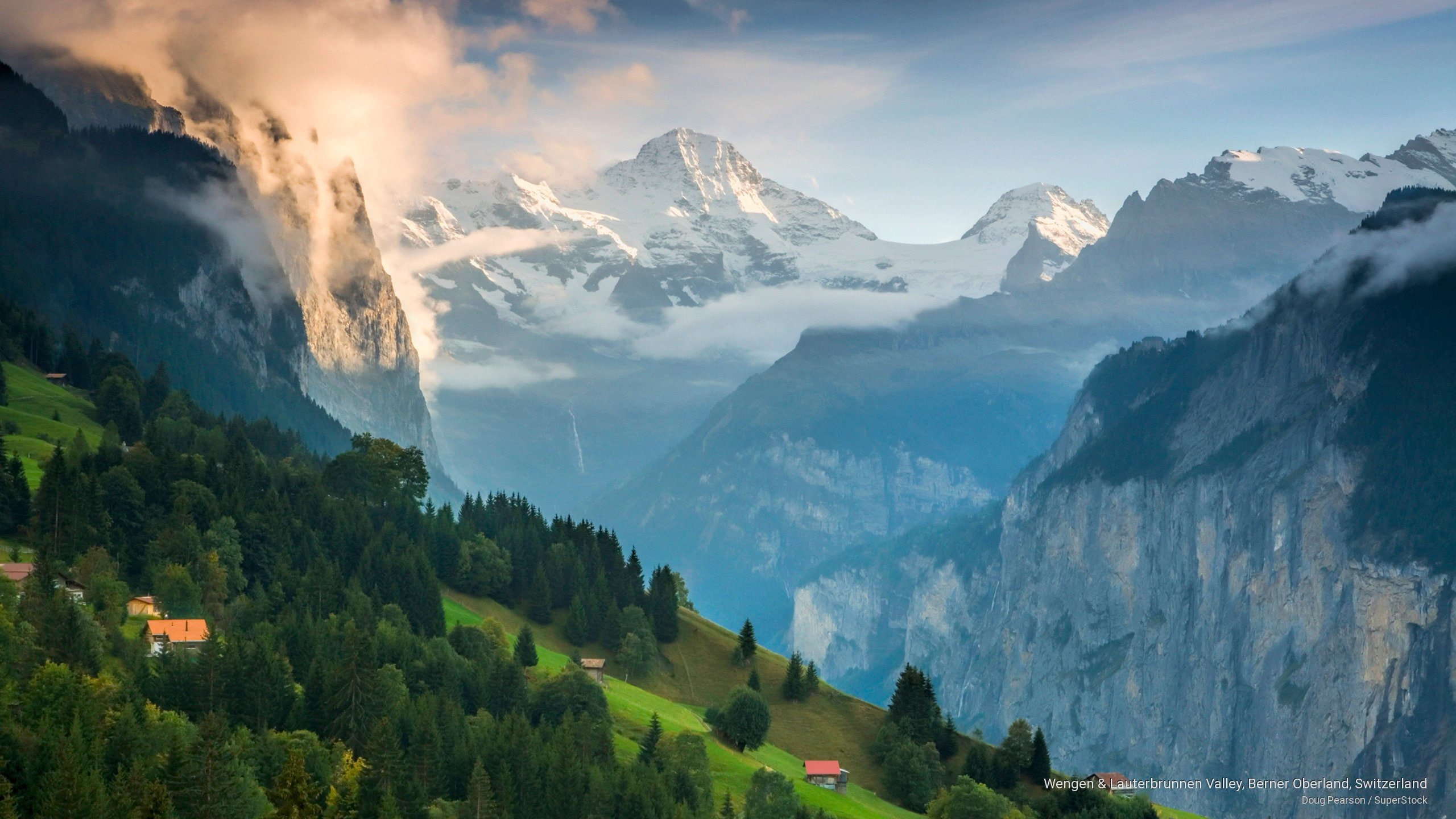 Free download | HD wallpaper: Wengen & Lauterbrunnen Valley, Berner ...