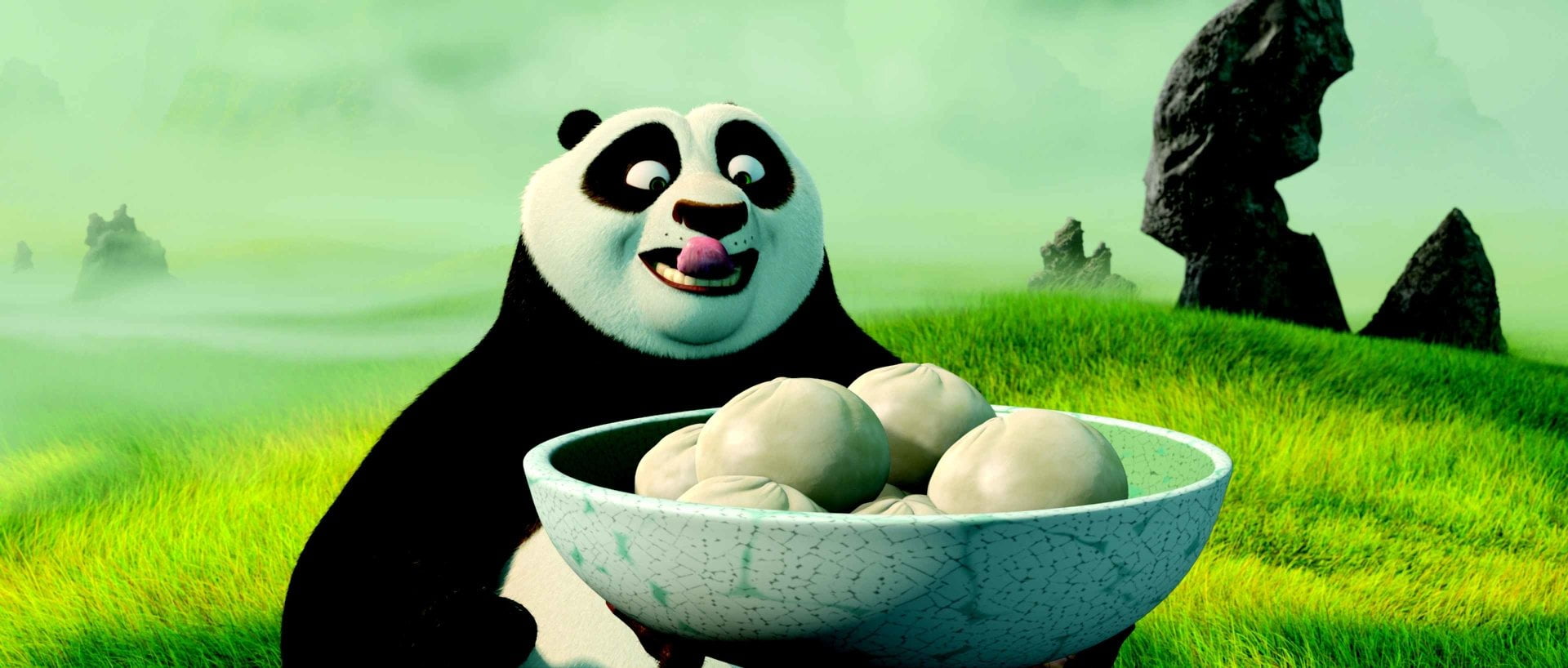 Kung Fu Panda, Kung Fu Panda 3, Po (Kung Fu Panda), grass, green color