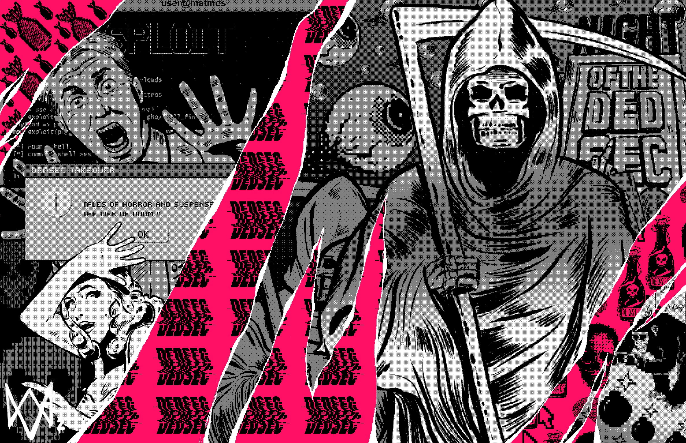 Free download | HD wallpaper: Grim Reaper comic book, Watch_Dogs