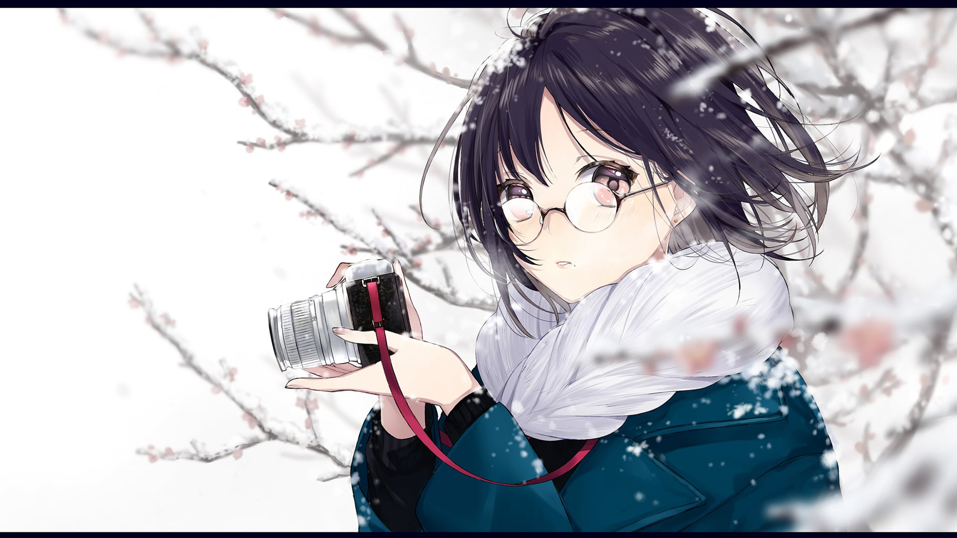 snow, glasses, photographer, one person, front view, real people