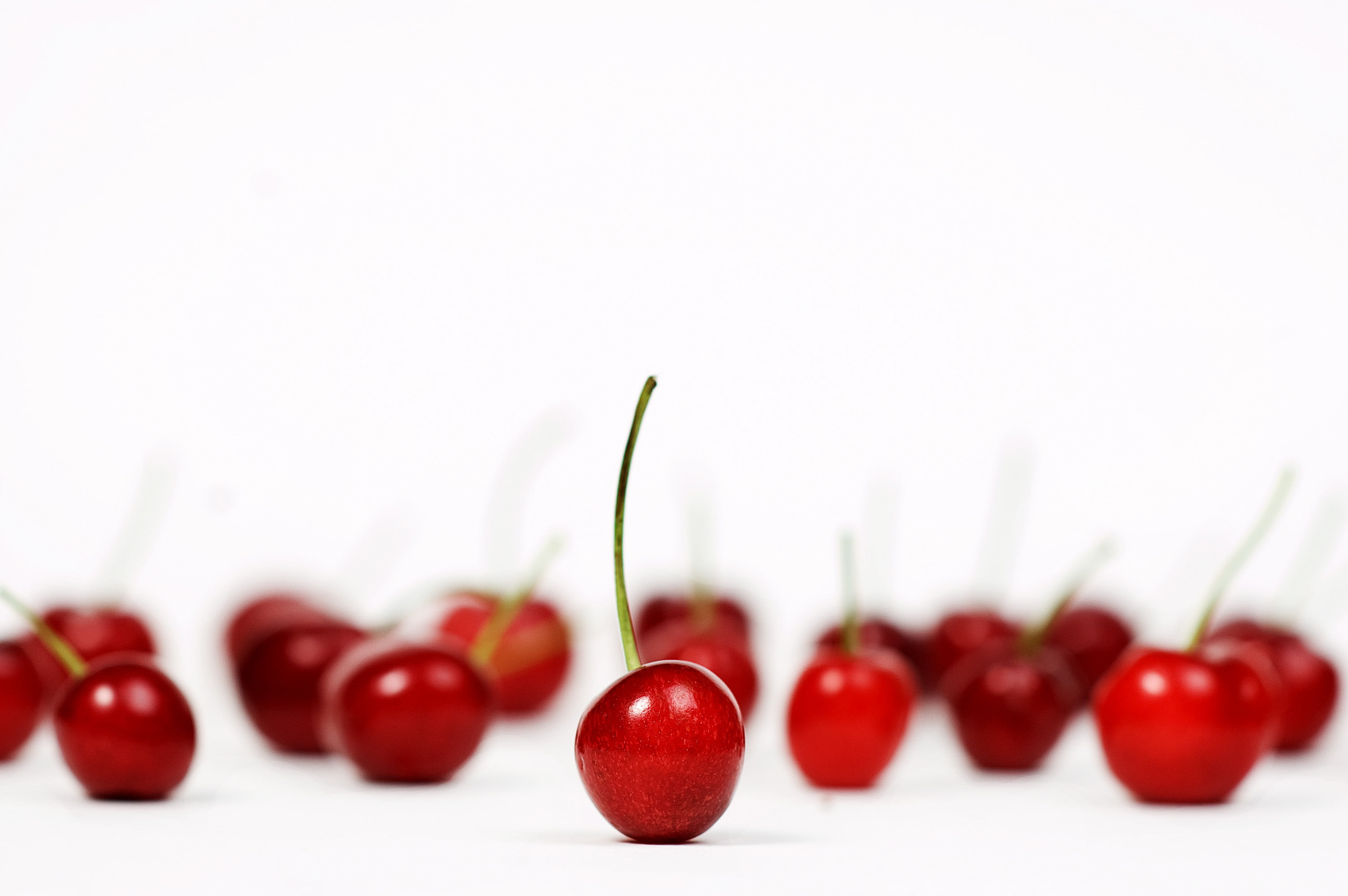 cherry fruit, Cherries, Red  Food, Nikon  D50, 105mm, AF, DC