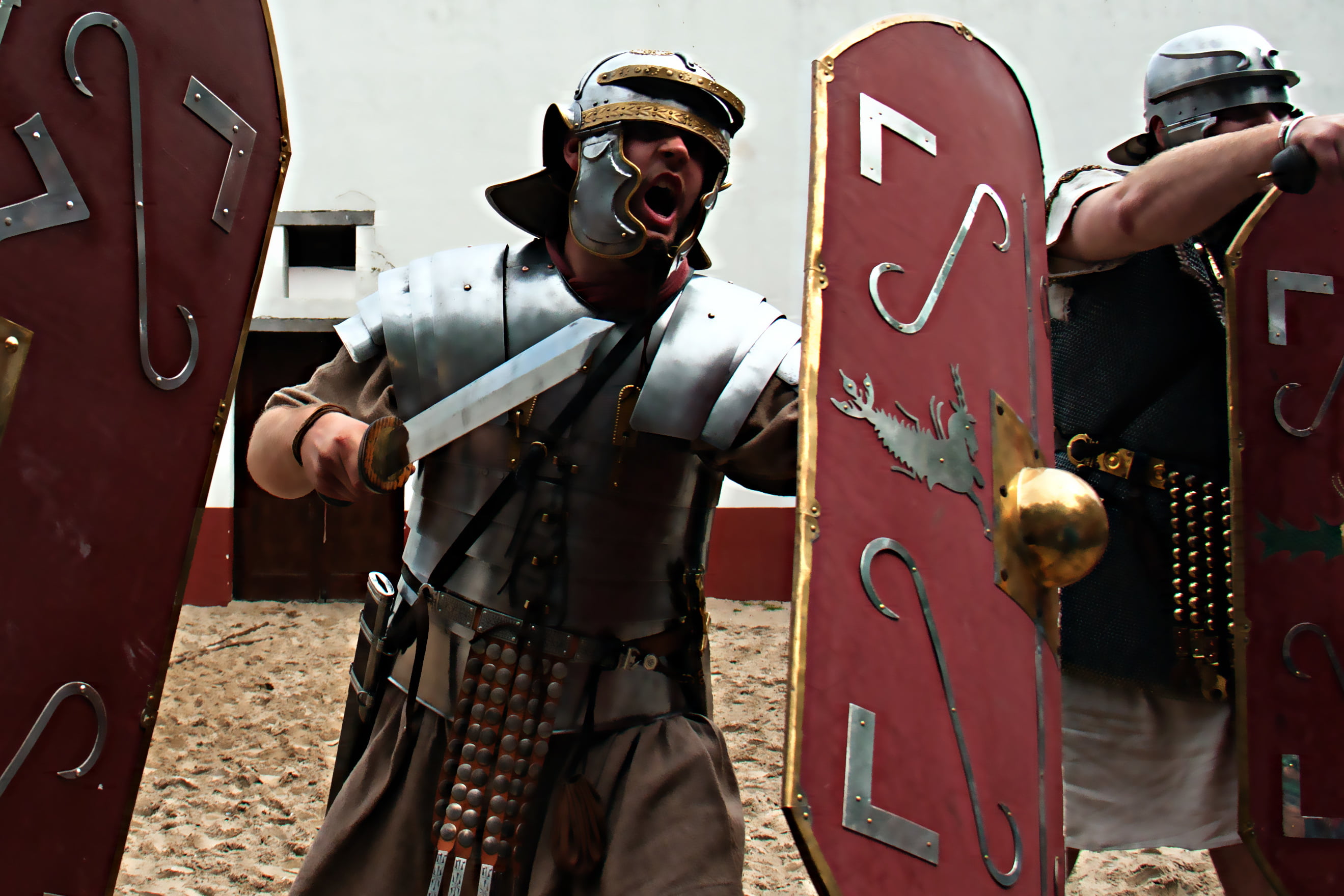 background, sword, armor, Rome, helmet, male, shield, Legionnaire