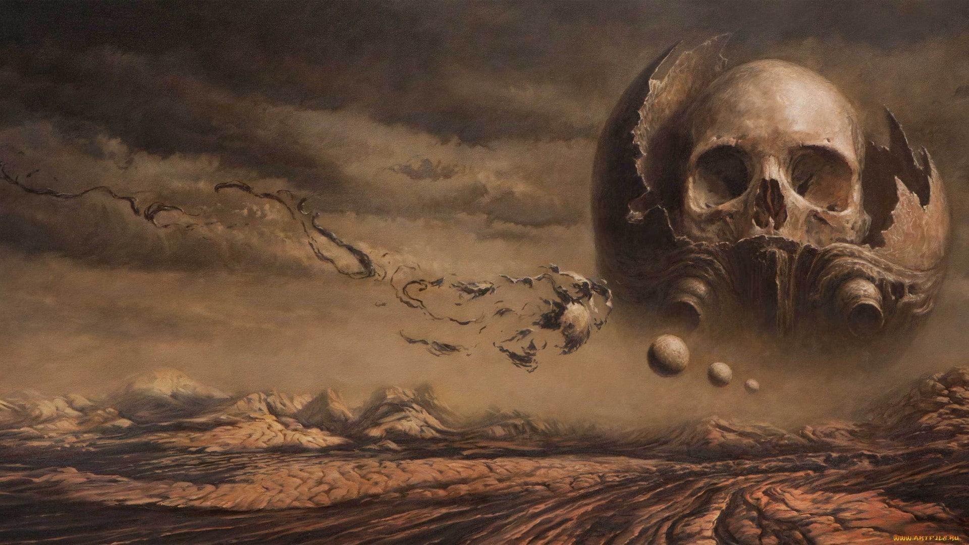 skull, fantasy art, artwork