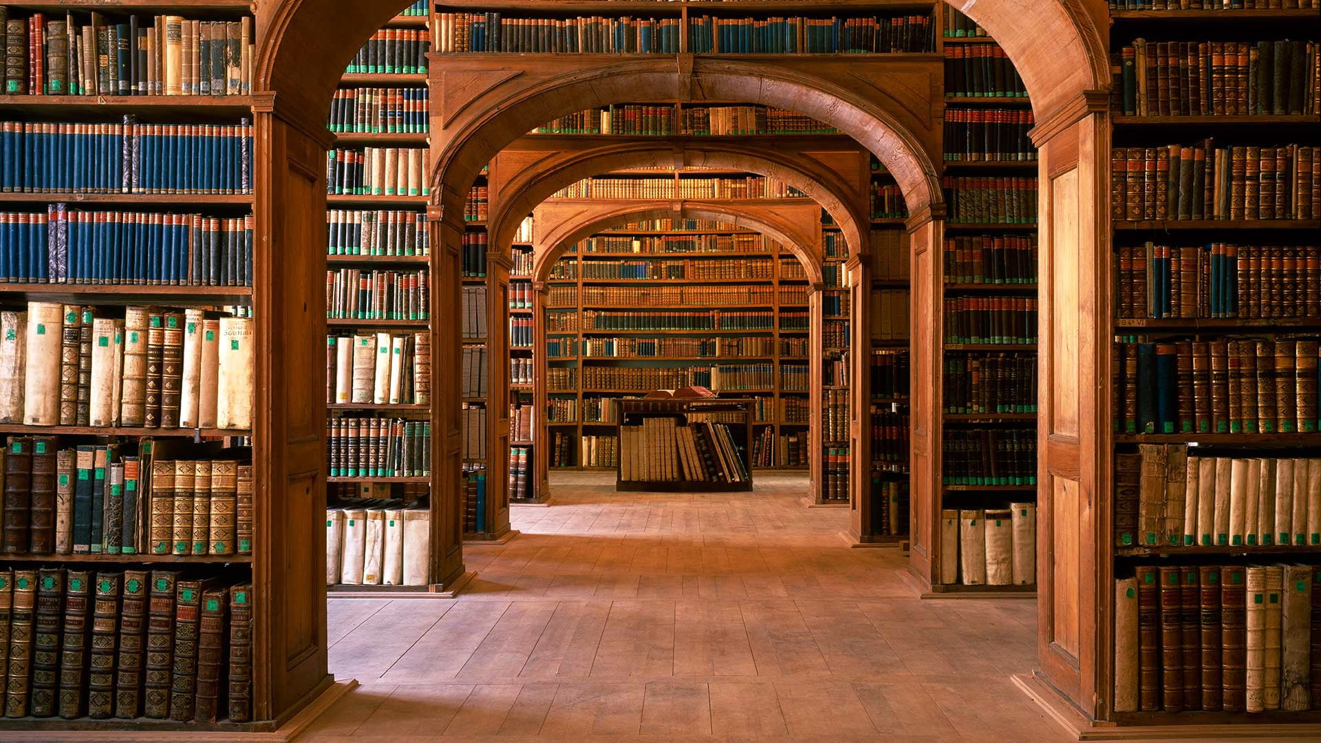 library, books, interior design, shelves, knowledge