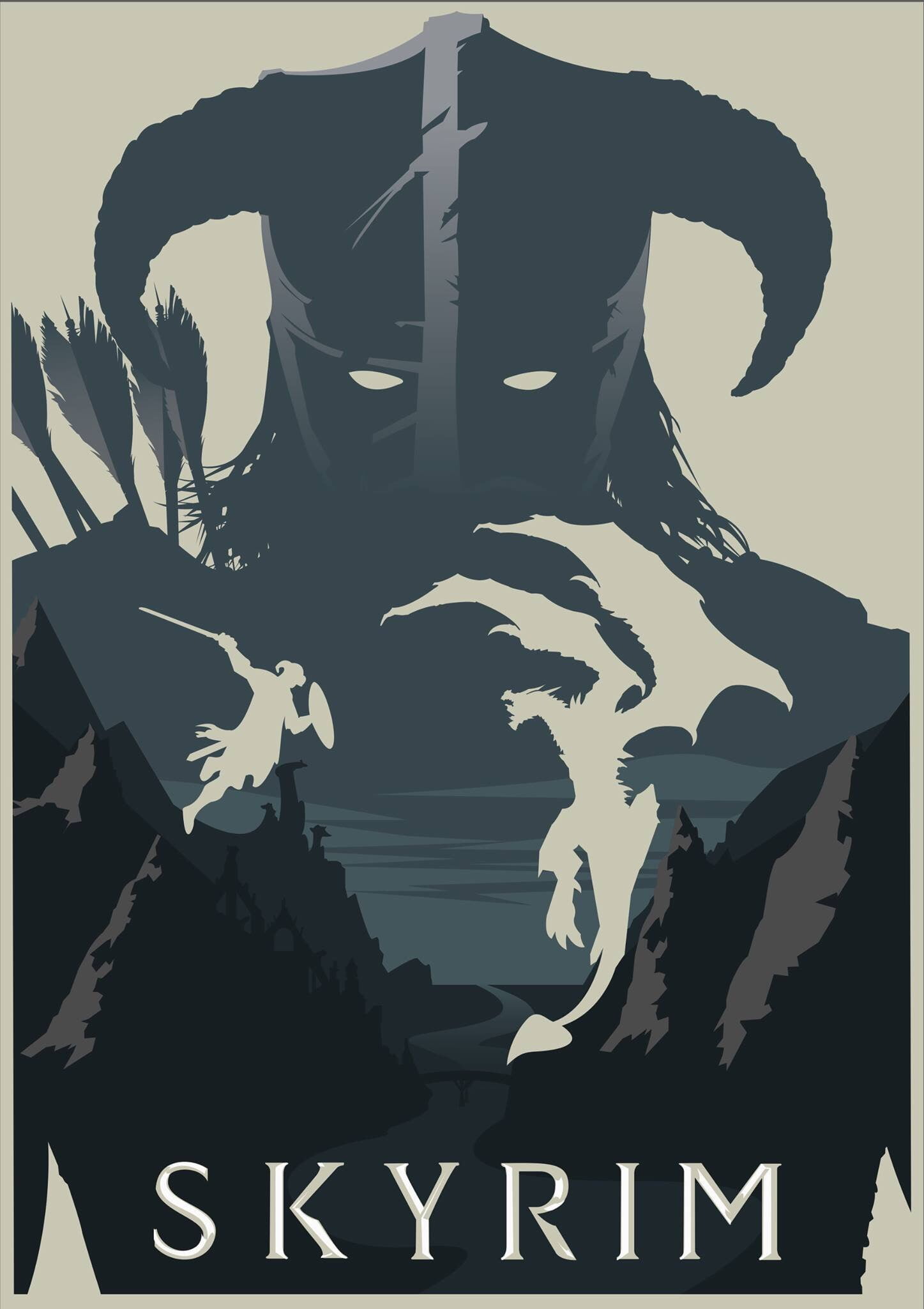 The Elder Scrolls V Skyrim poster, The Elder Scrolls V: Skyrim