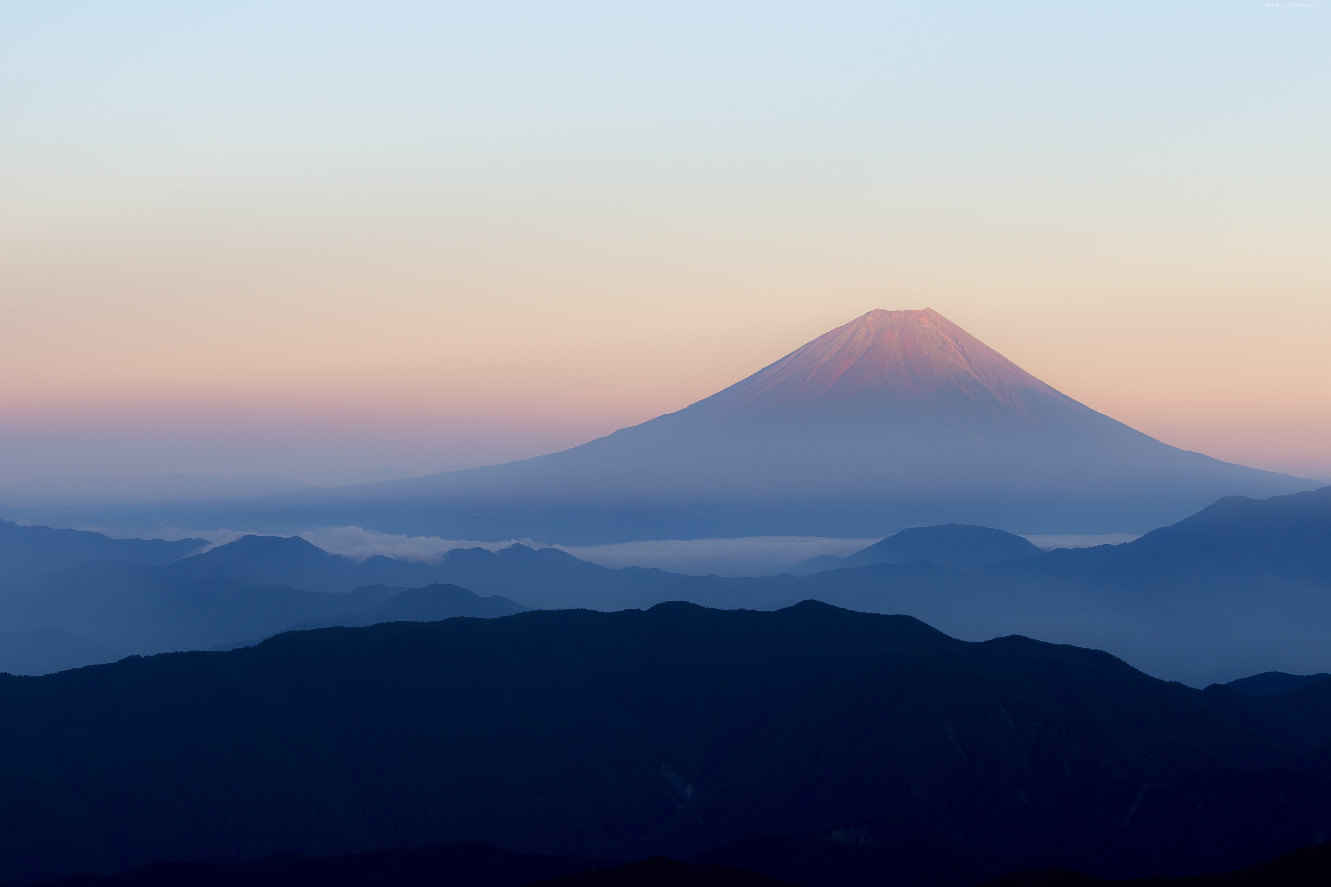 volcano, Japan, 4K, mountains, Fuji