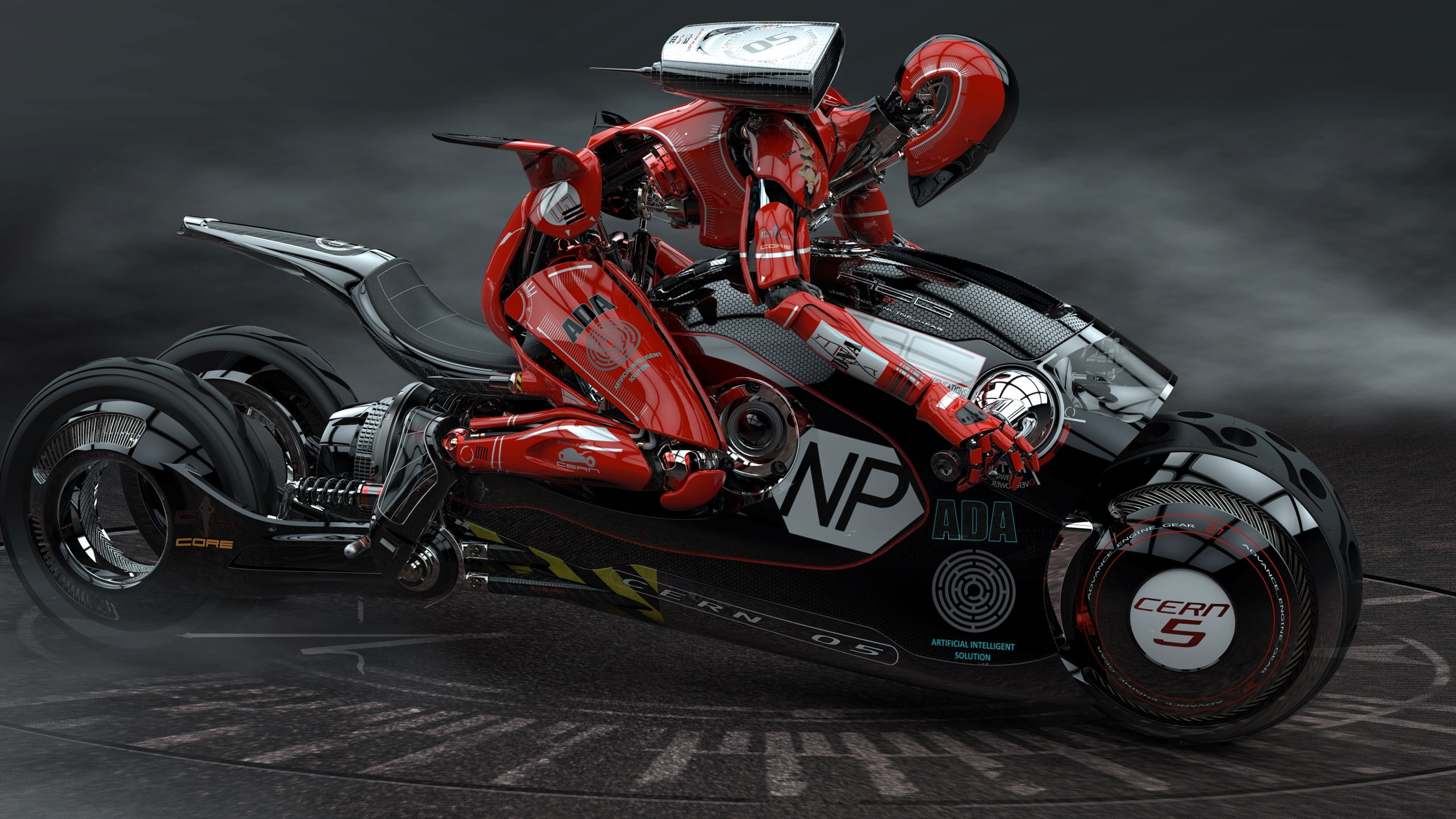 3D design, bike robot racer