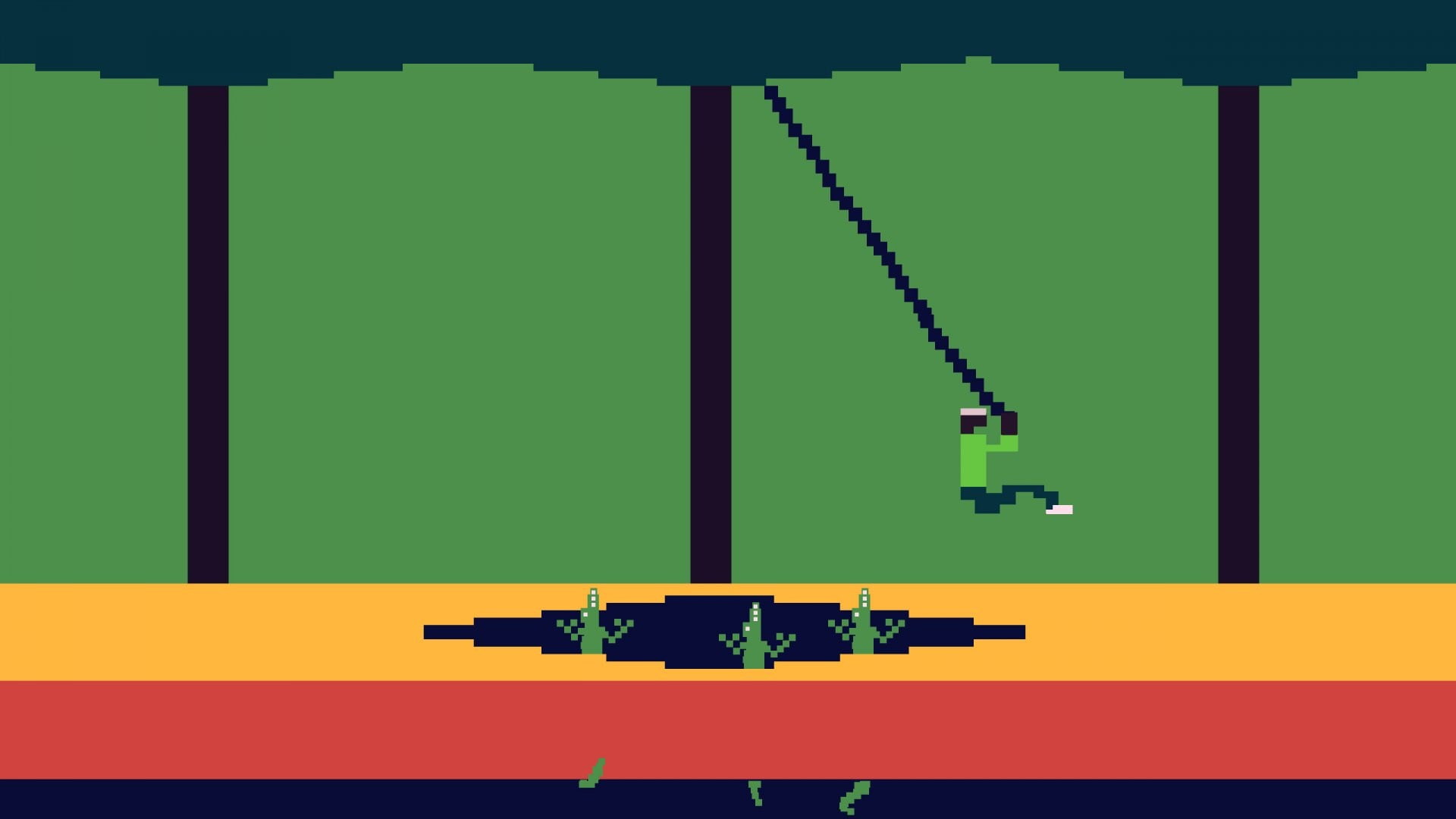 pitfall, green color, architecture, copy space, industry, built structure