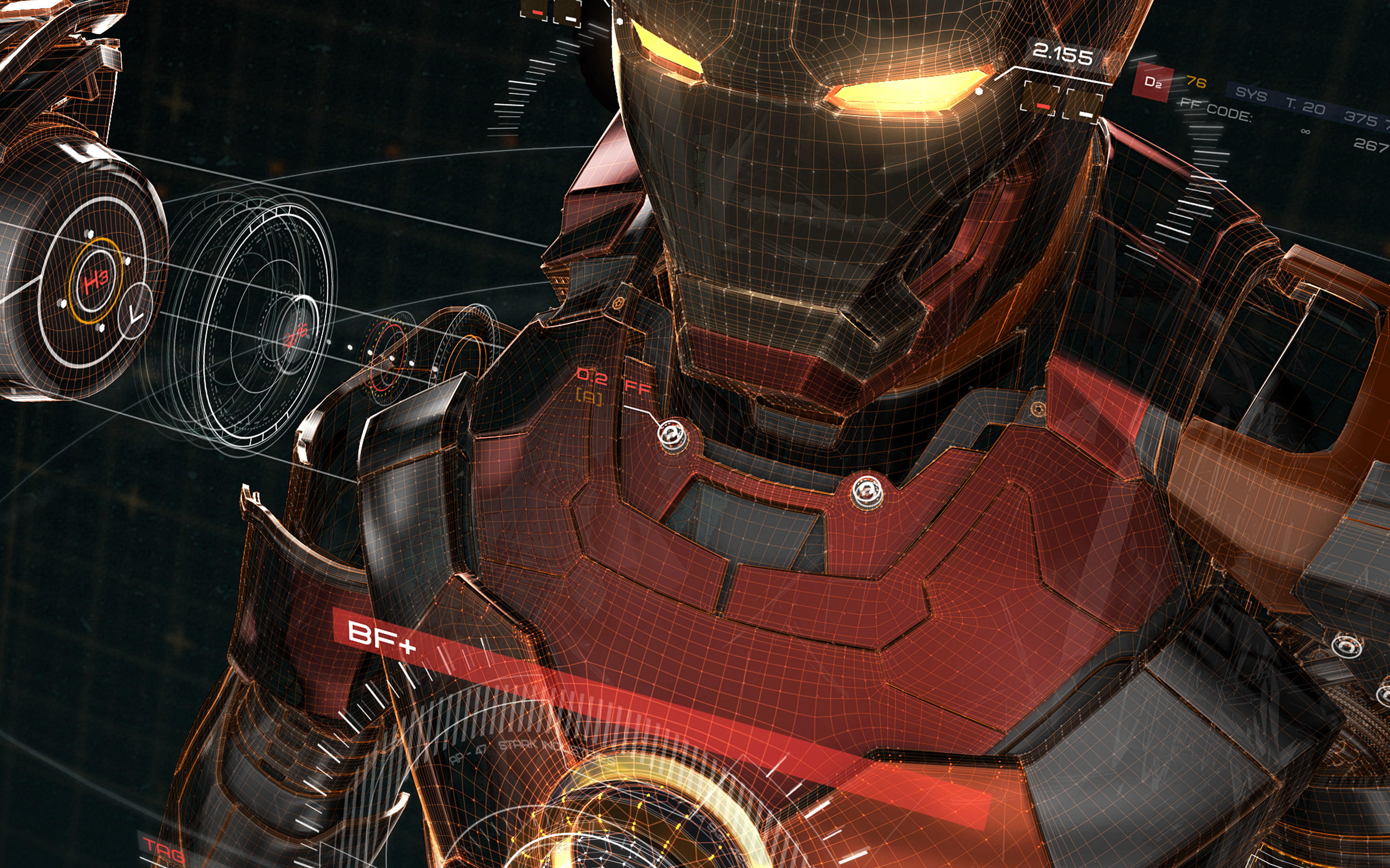 ironman, 3d, red, game, avengers, art, illustration, hero