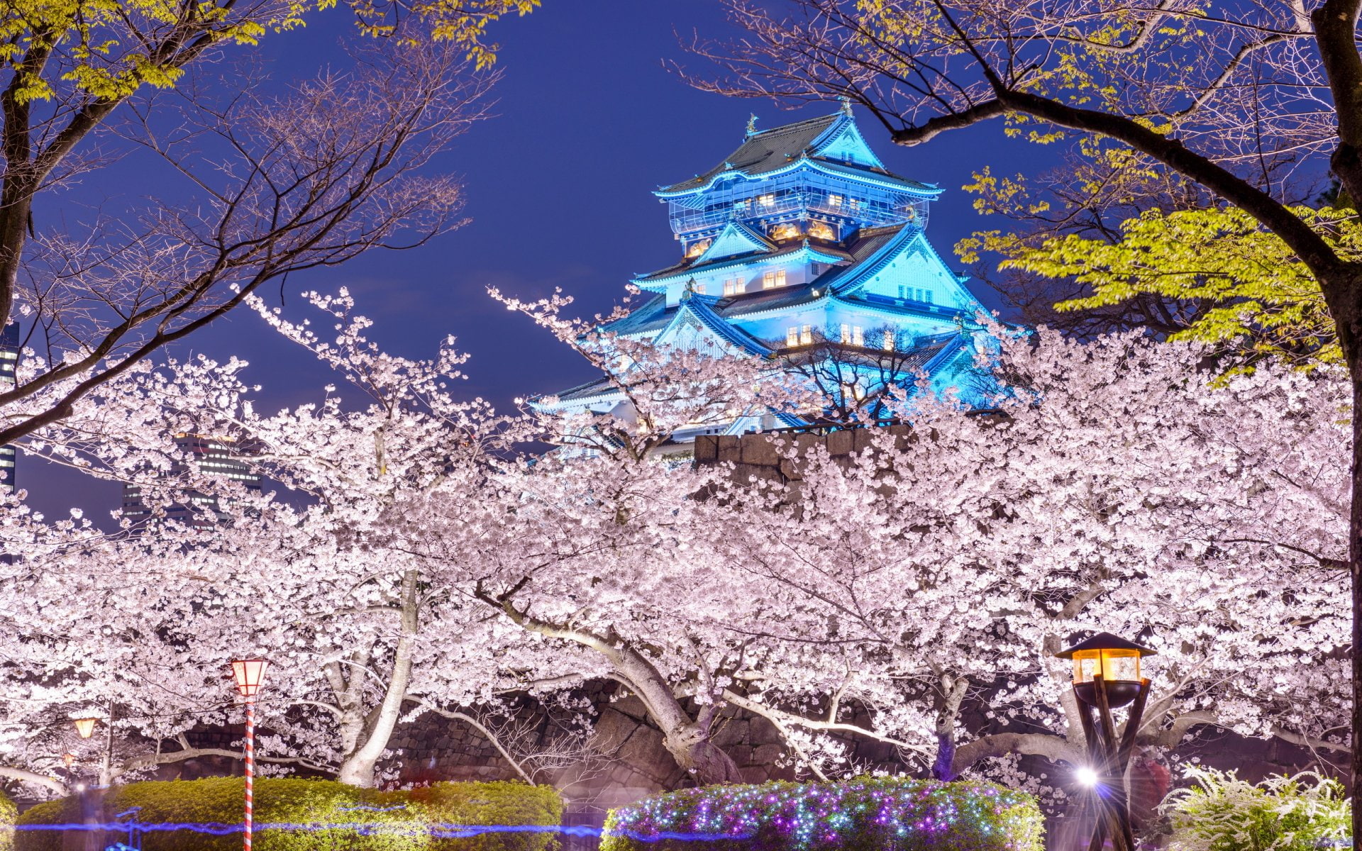 Castles, Osaka Castle, Japan, Oska Castle, Spring