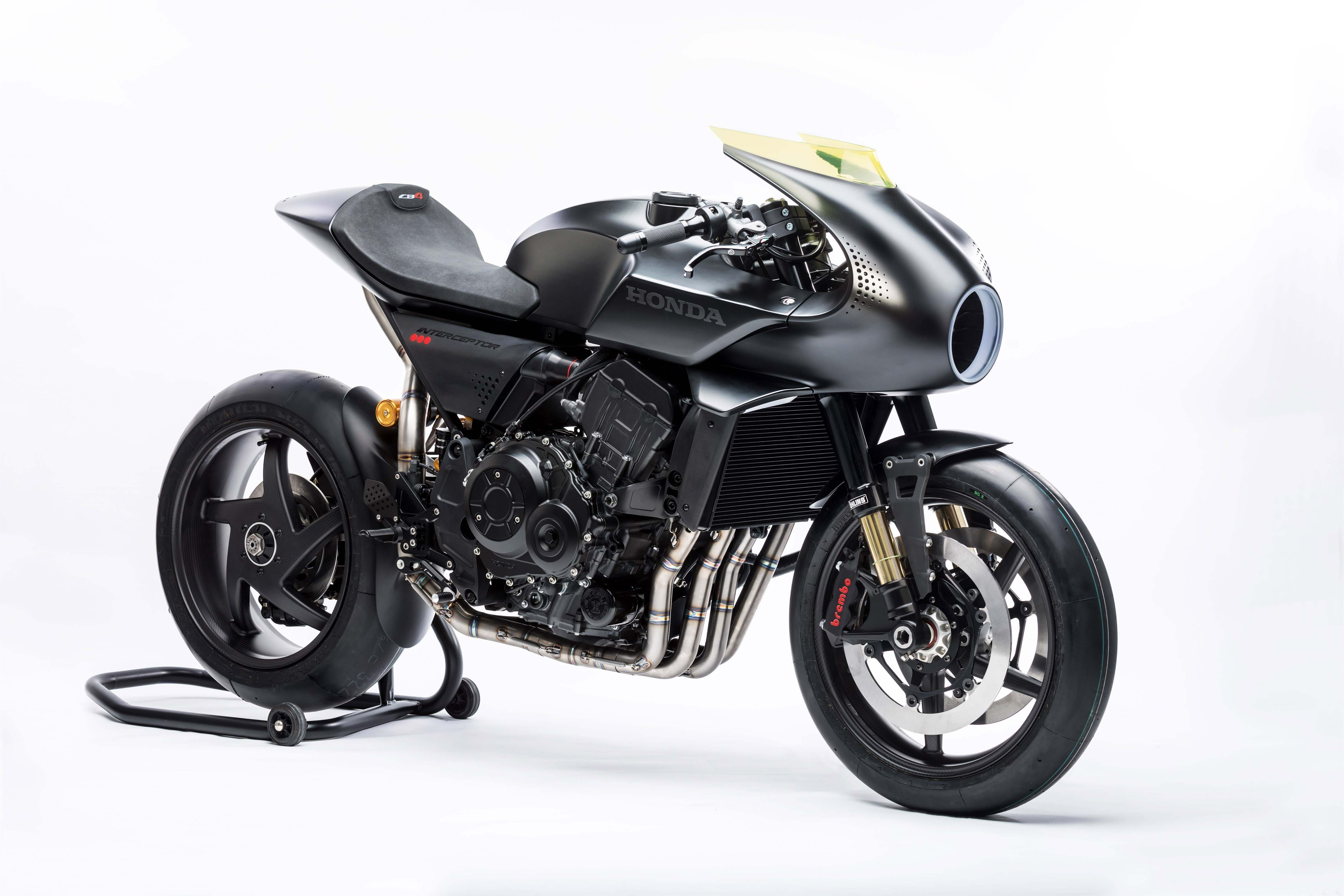 Futuristic, 4K, Concept bikes, Honda CB4 Interceptor