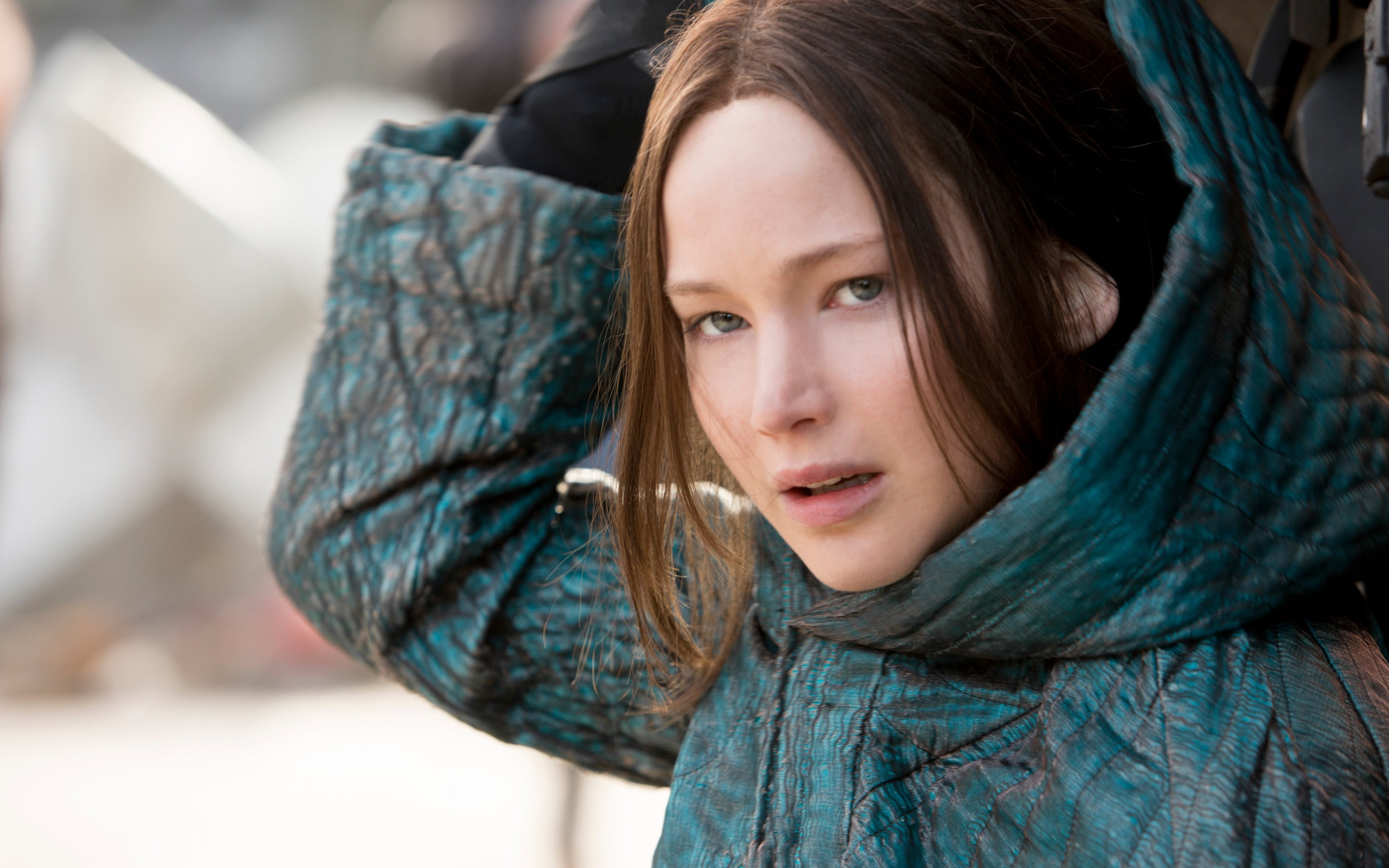 Katniss Everdeen The Hunger Games Mo, women's green hoodie, Movies