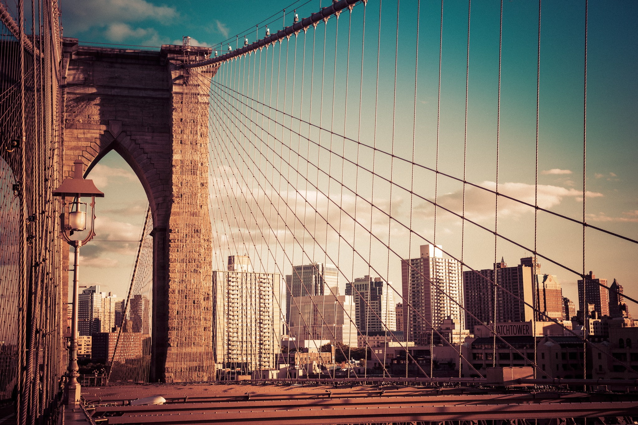 New York City, Brooklyn Bridge, brooklyn bridge, Buildings