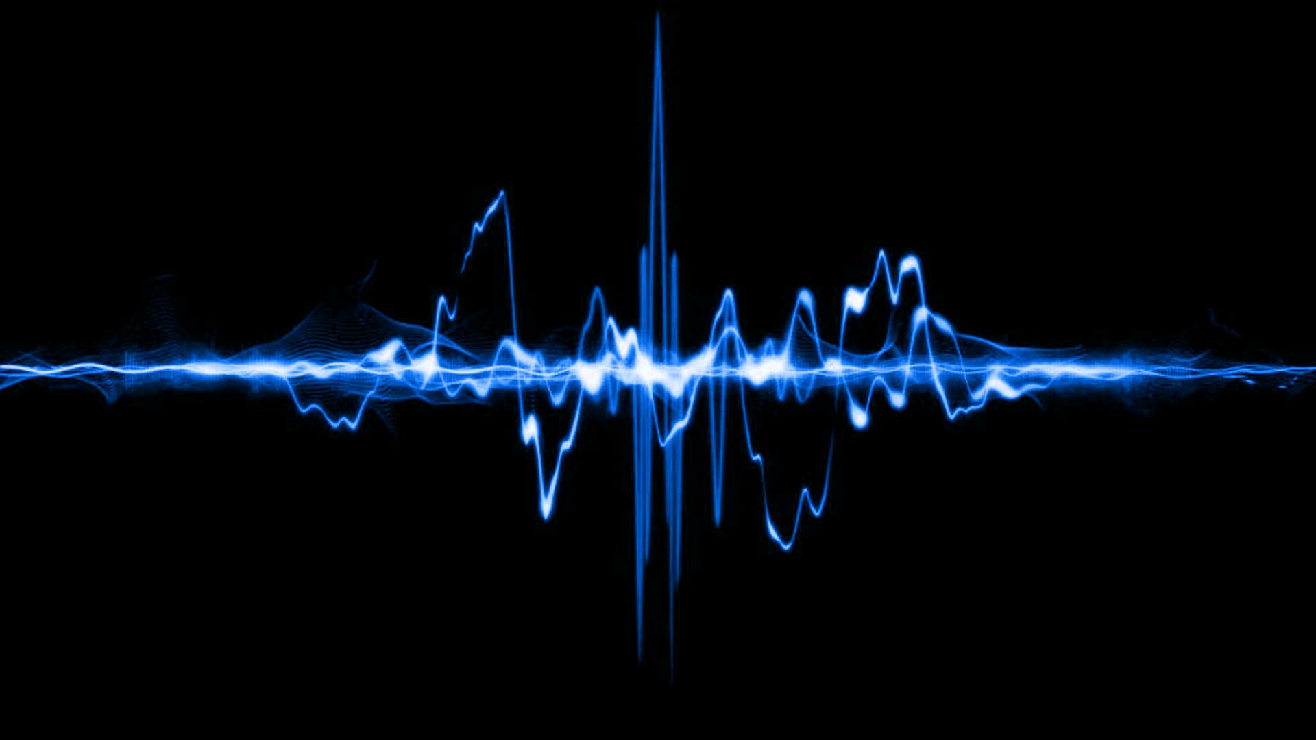 blue sound wave digital wallpaper, audio spectrum, technology