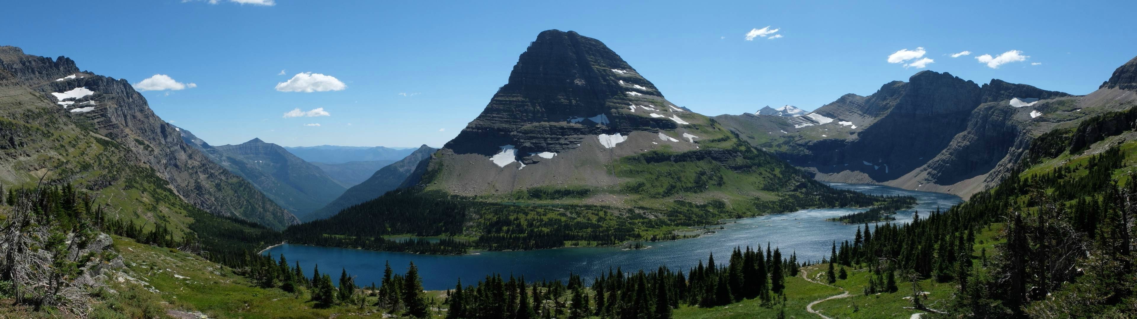 multiple display mountain river