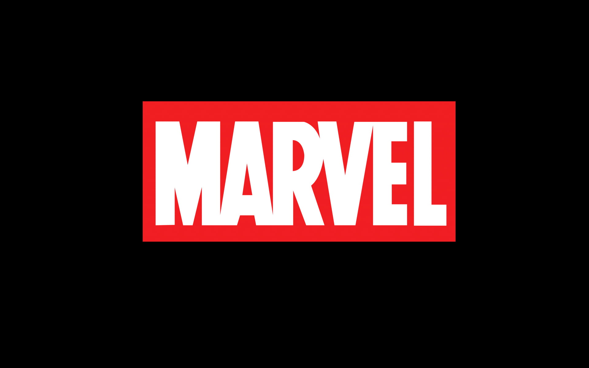Marvel logo, minimalism, Studio, sign, red, business, illustration