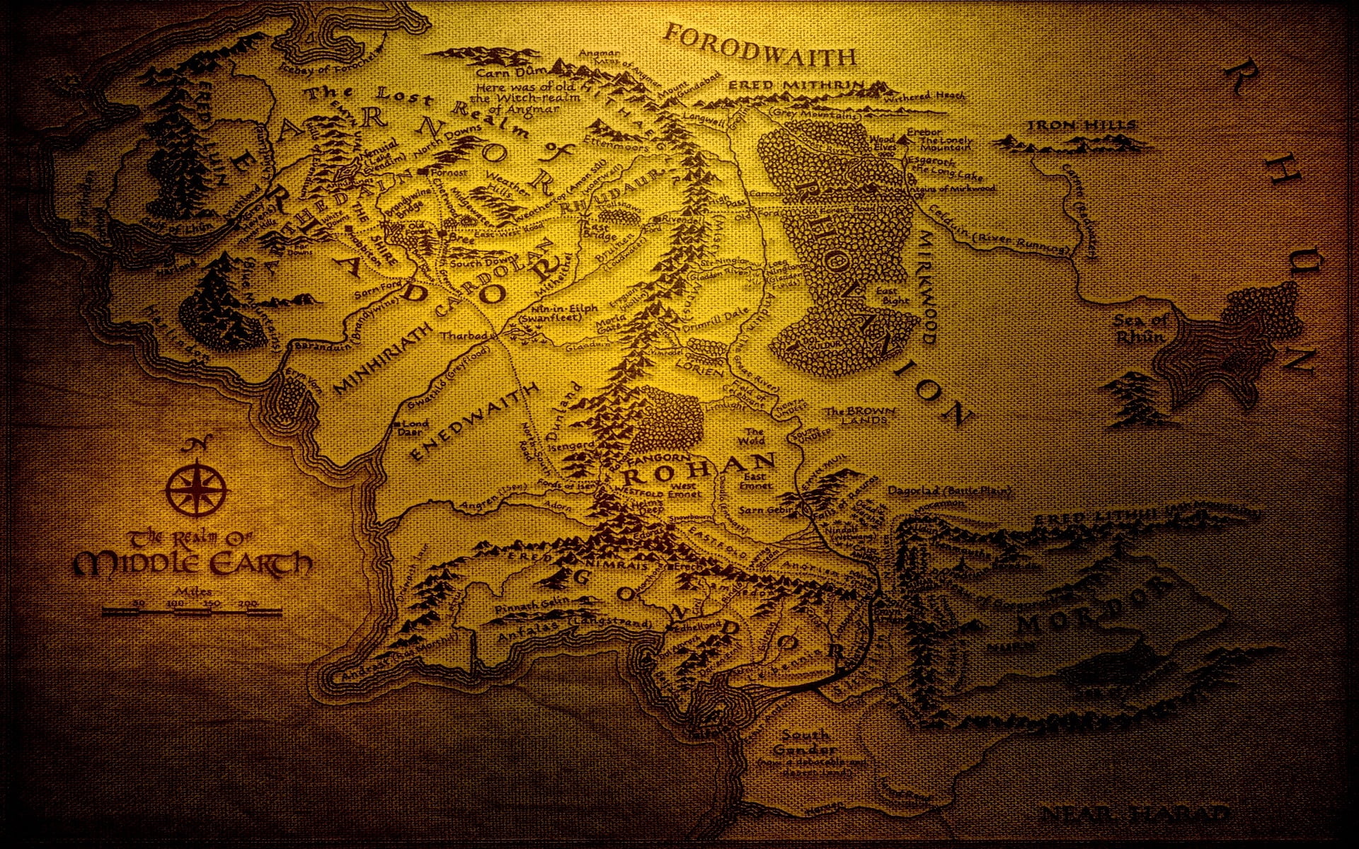 Middle Earth world map, geography, brown, backgrounds, paper