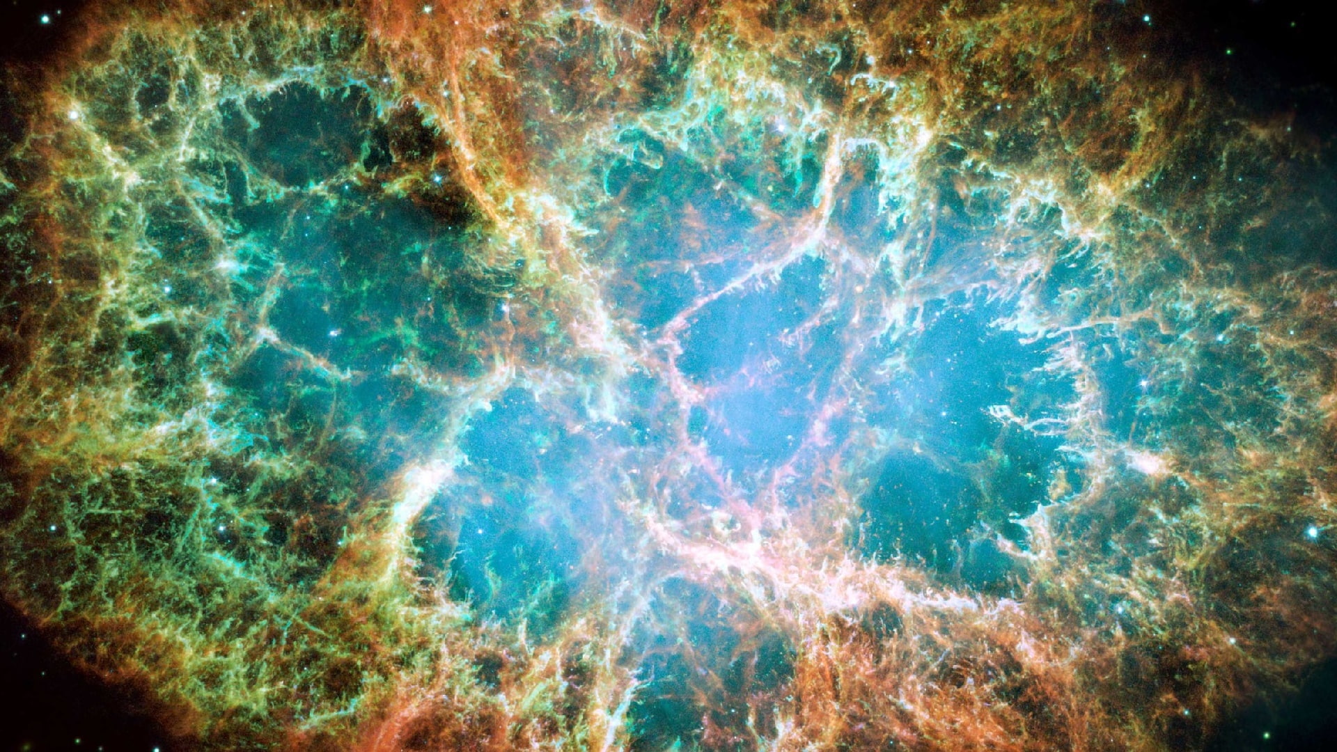 crab nebula, universe, outer space, fractal