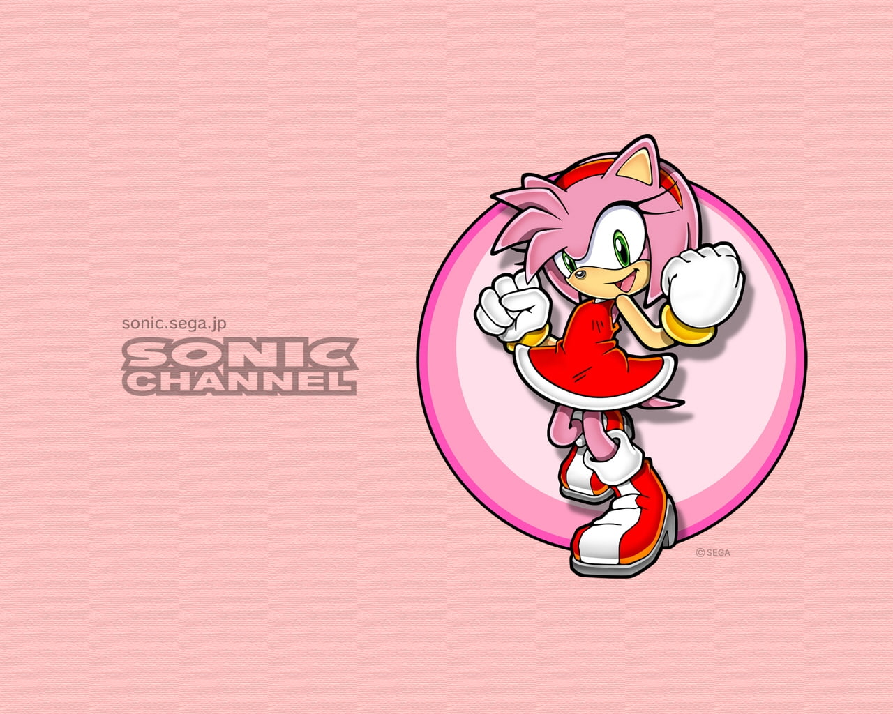 sonic the hedgehog amy rose 1280x1024  Video Games Sonic HD Art