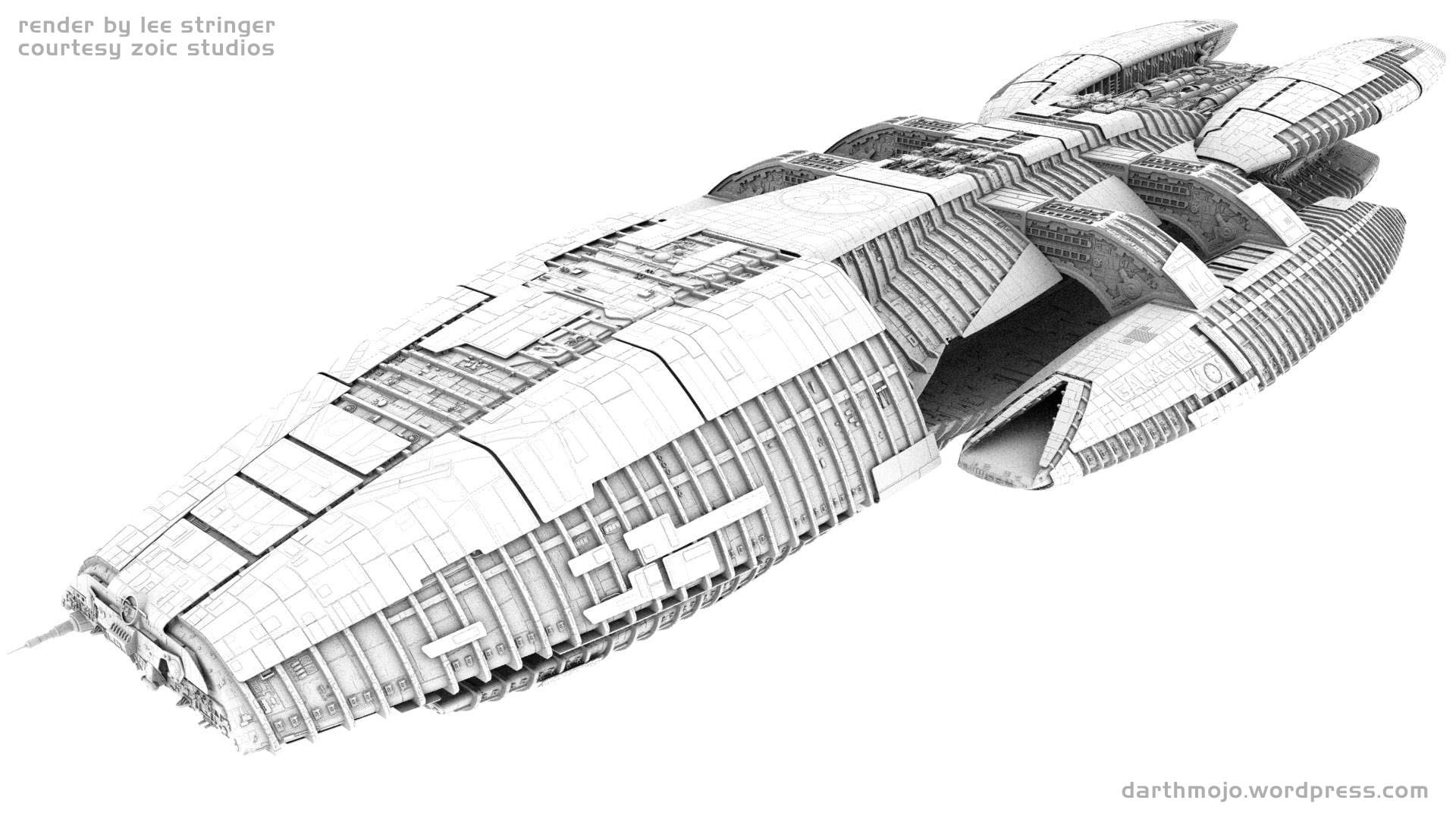 Battlestar Galactica, spaceship