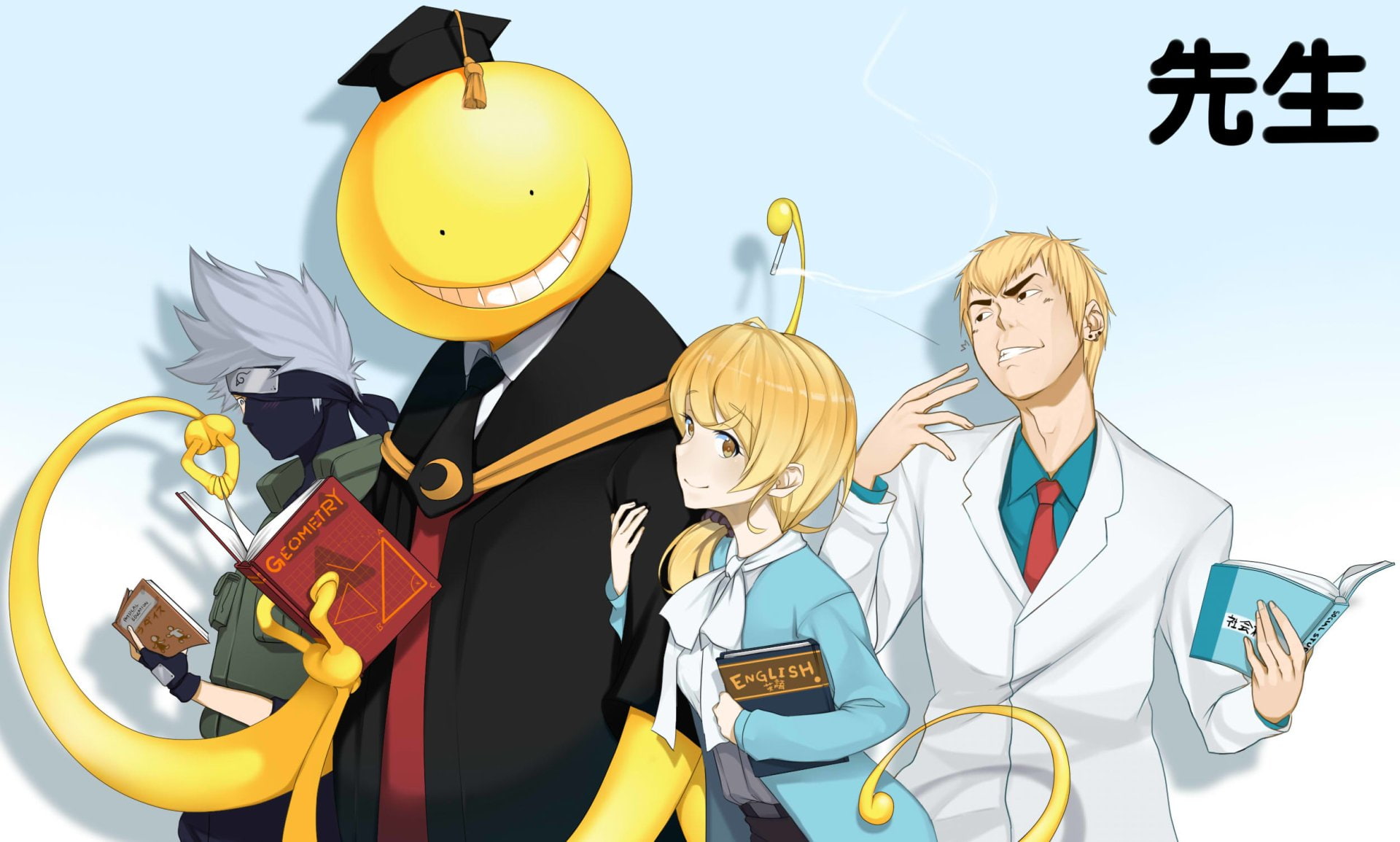 Anime, Crossover, Assassination Classroom, Eikichi Onizuka