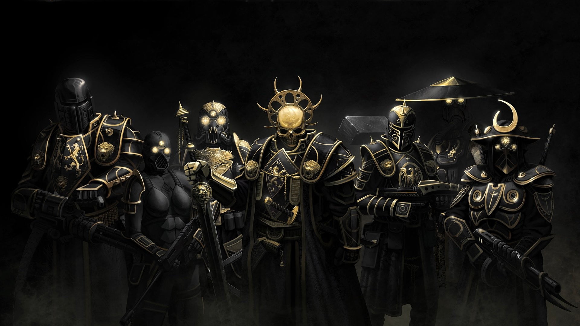 group of Samurai modern warrior wallpaper, E.Y.E: Divine Cybermancy