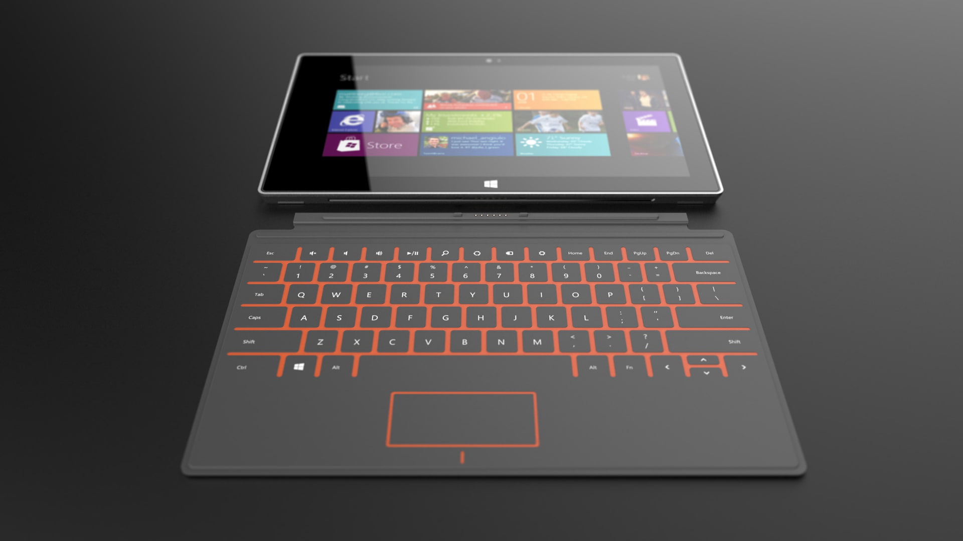 black Windows tablet computer, Surface, microsoft, brand, technology
