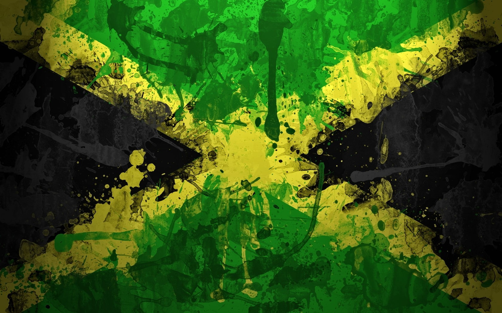 Jamaica, Flag, Color, Symbol, Background, Texture, green color